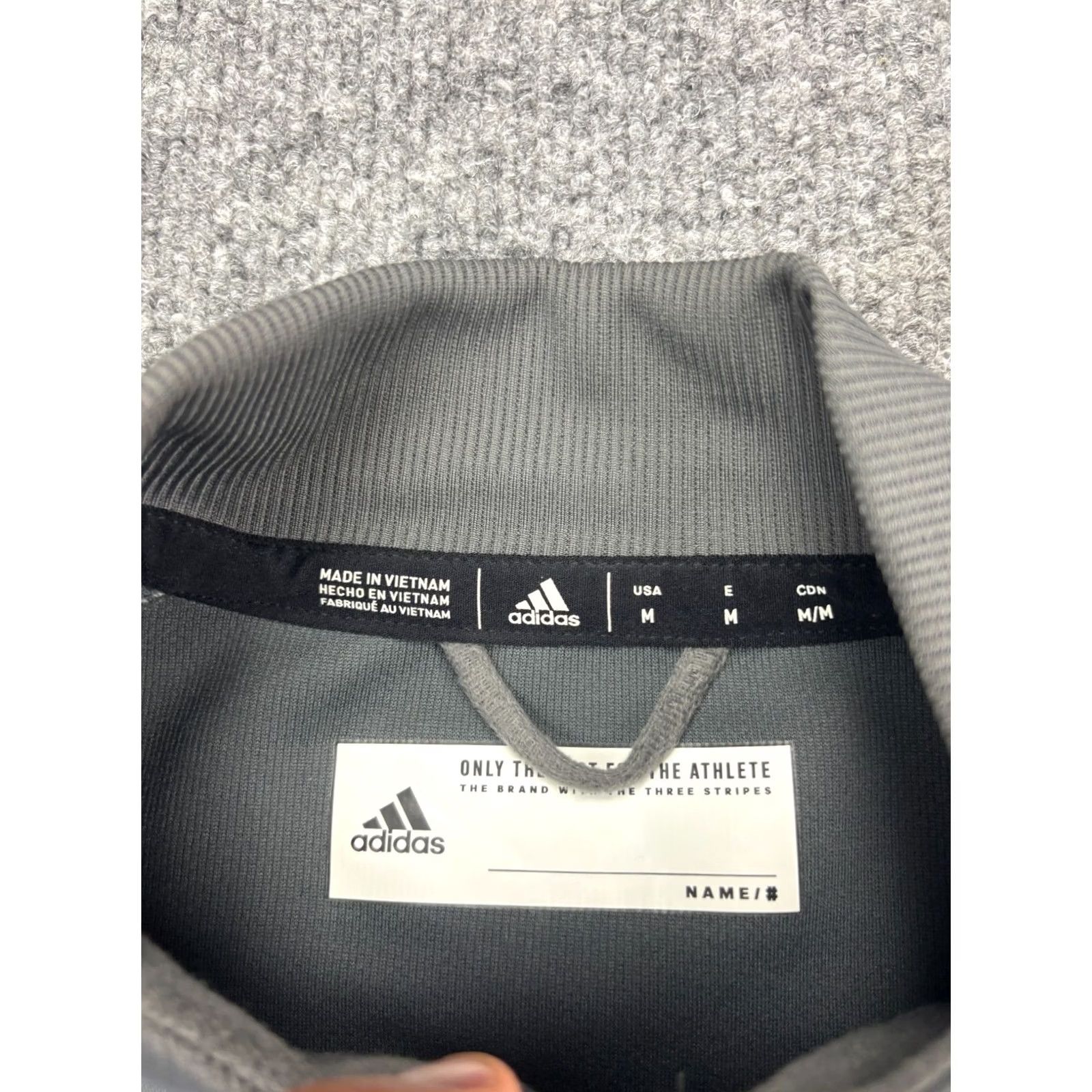 Adidas Adidas Team Squad Bomber Jacket Women M Gray Climalite Limited Edition Sports Jacket Size M / US 6-8 / IT 42-44 - 2 Thumbnail