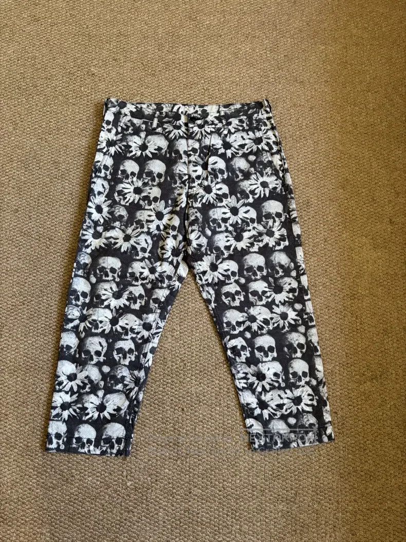 Comme des Garcons Comme Des Garcons size S Leisure Pants with Skull Pattern, Size US 27 - 1 Thumbnail