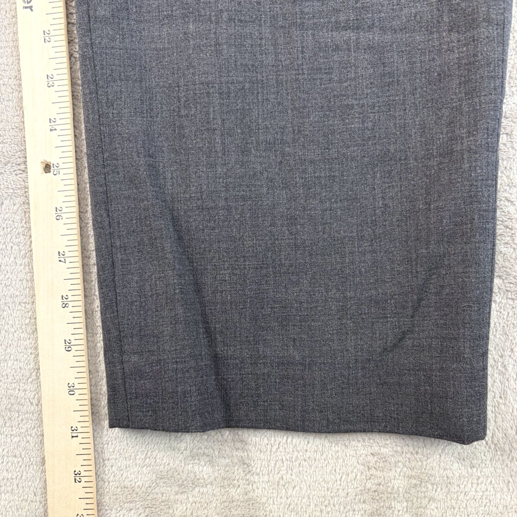 Banana Republic VINTAGE Banana Republic Trouser Pants Gray Wool Blend Men 36x31 Flat Front Dress Pants Size US 36 / EU 52 - 5 Thumbnail