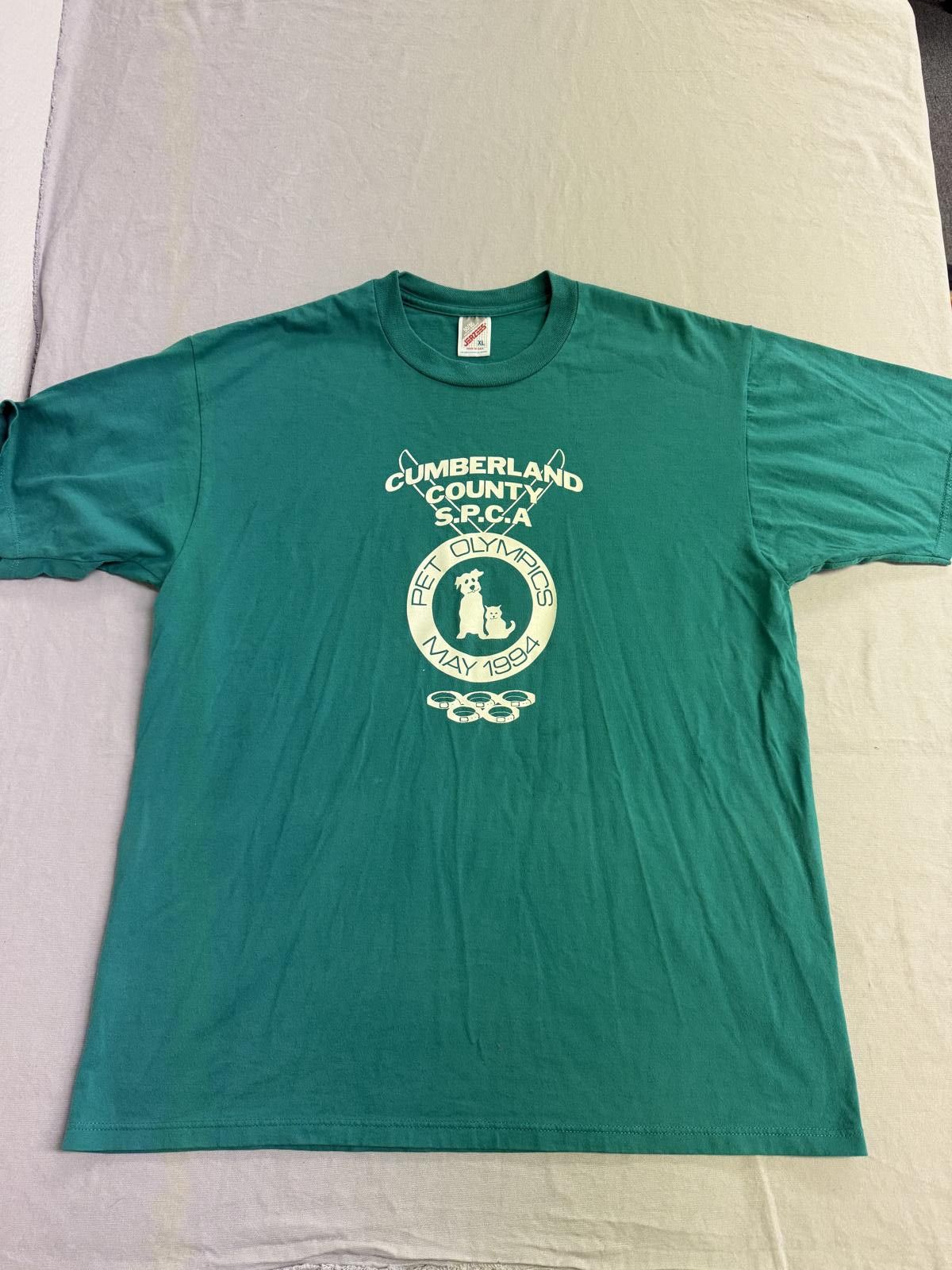 Jerzees VTG Pet Olympics 1994 T-shirt Cumberland County SPCA XL Size US XL / EU 56 / 4 - 1 Thumbnail