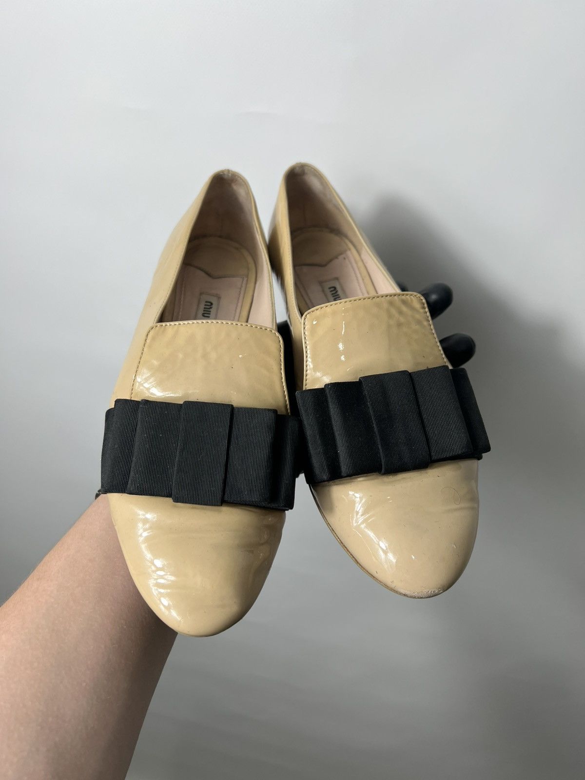 Miu Miu Vintage luxury Miu Miu leather ballet flats Size 37.5 Size US 7.5 / IT 37.5 - 2 Thumbnail