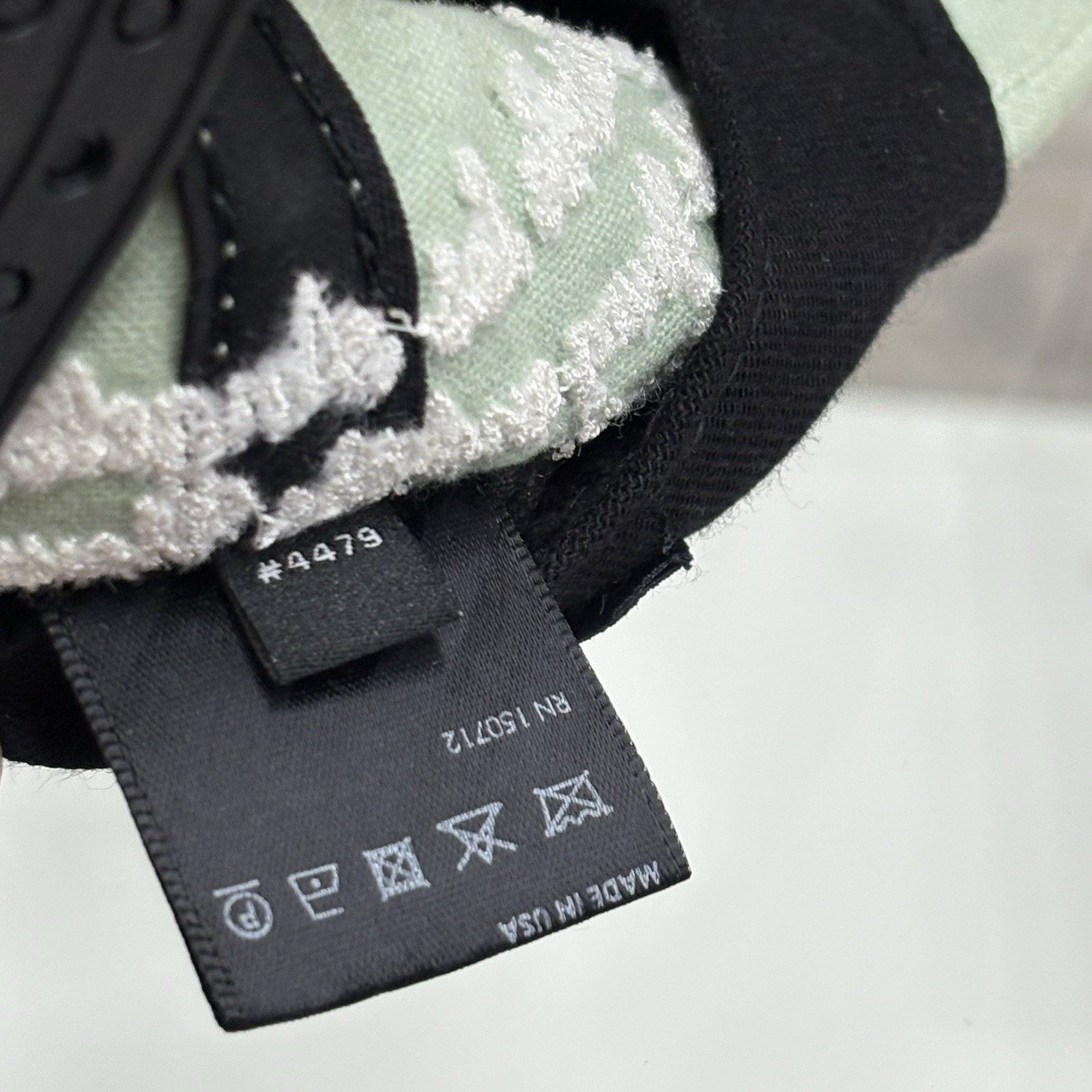 Amiri Amiri Chenille MA Patch Canvas Hat ' Frosty Green ' | GREAT! Size ONE SIZE - 15 Thumbnail