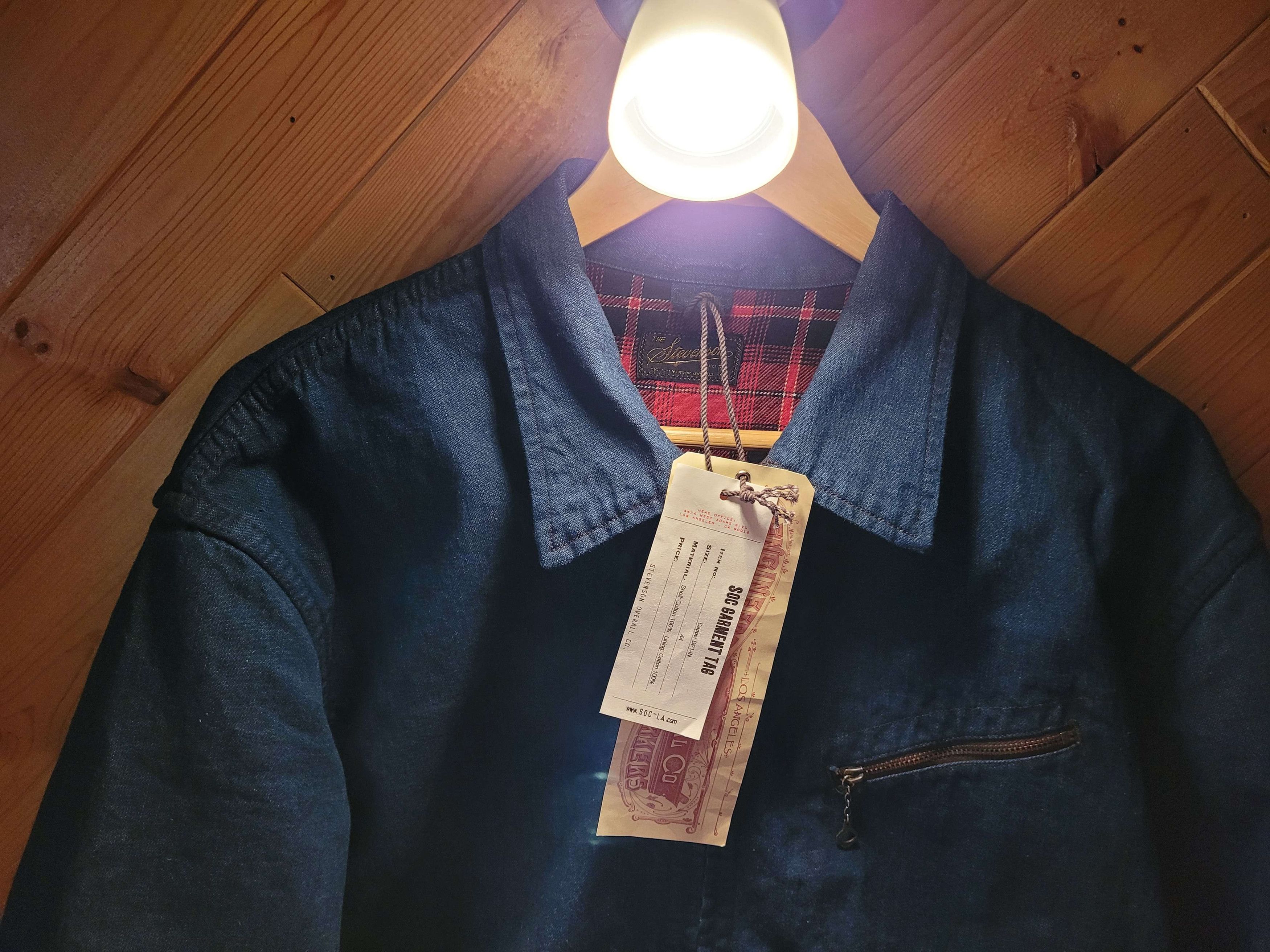 image of Stevenson Overall Co Dapper Jacket Indigo, Men's (Size 2XL)