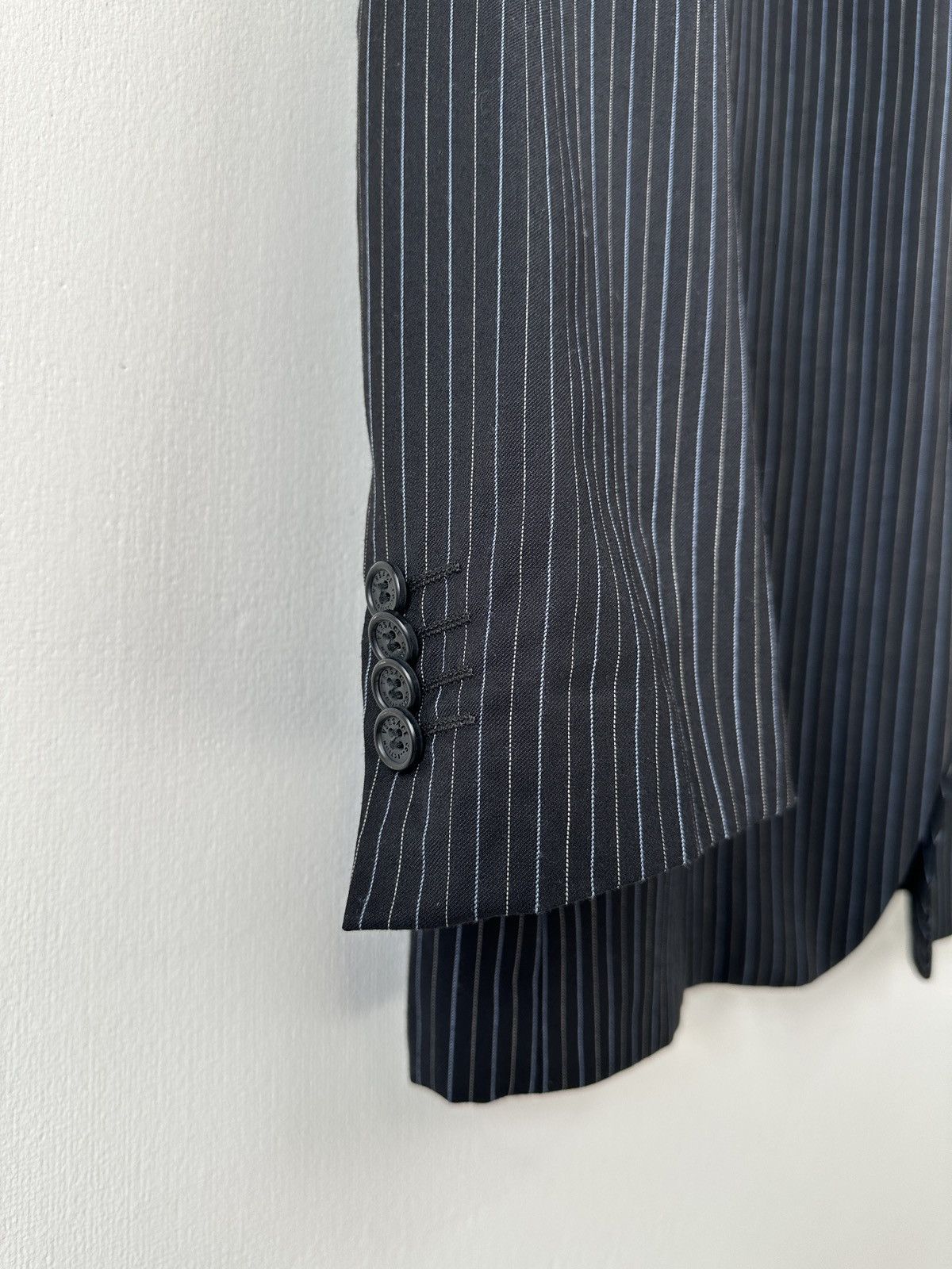 Versace VERSACE COLLECTION Super 100’S Wool Pinstripe Blazer Jacket Size 44R - 9 Thumbnail