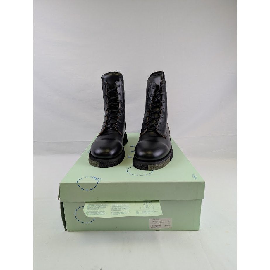 Off-White o1rshd1 Leather Sponge Boots in Black Size US 12 / EU 45 - 8 Thumbnail