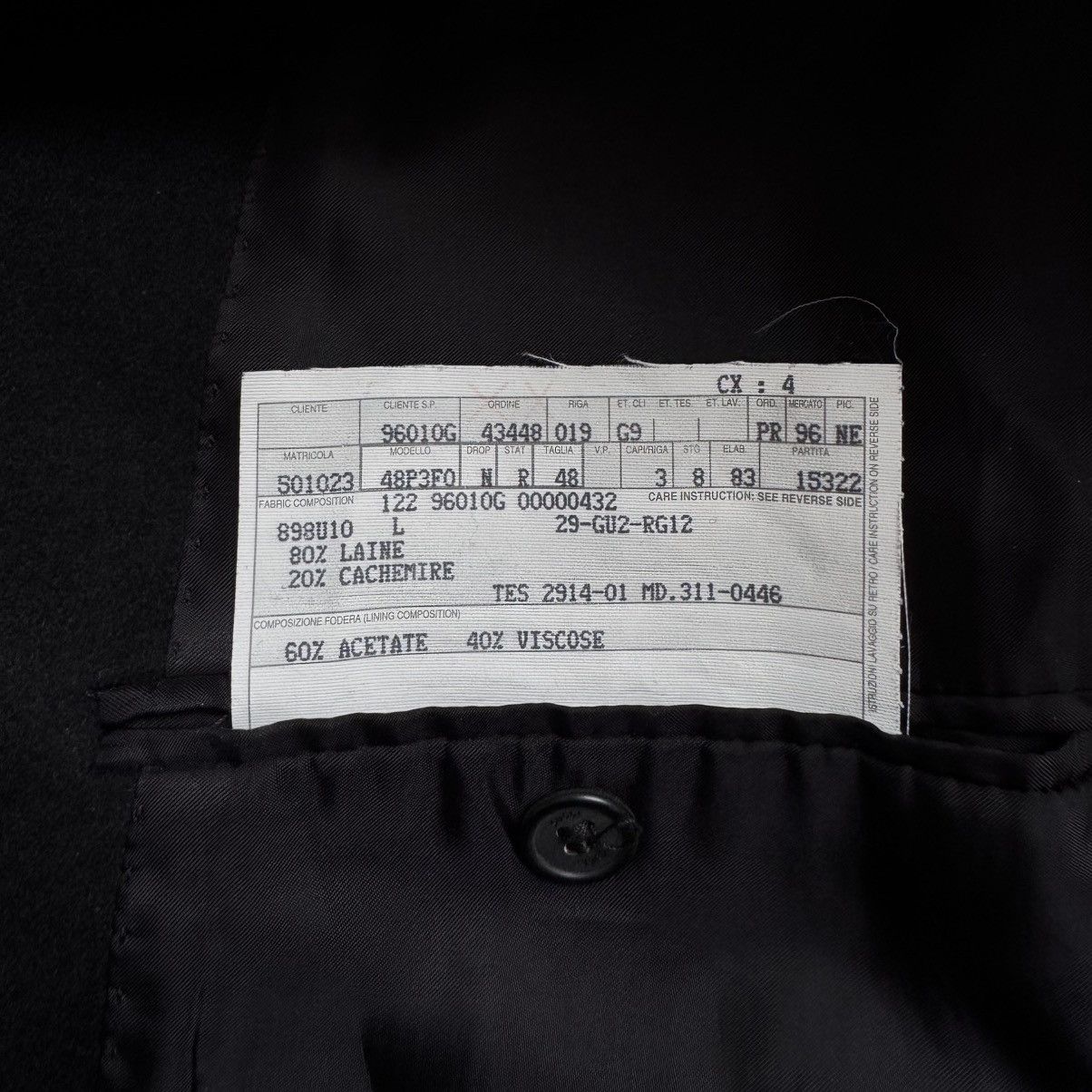 Gucci Gucci By Tom Ford FW1999 Wool/Cashmere Stand Collar Coat Size US M / EU 48-50 / 2 - 10 Thumbnail