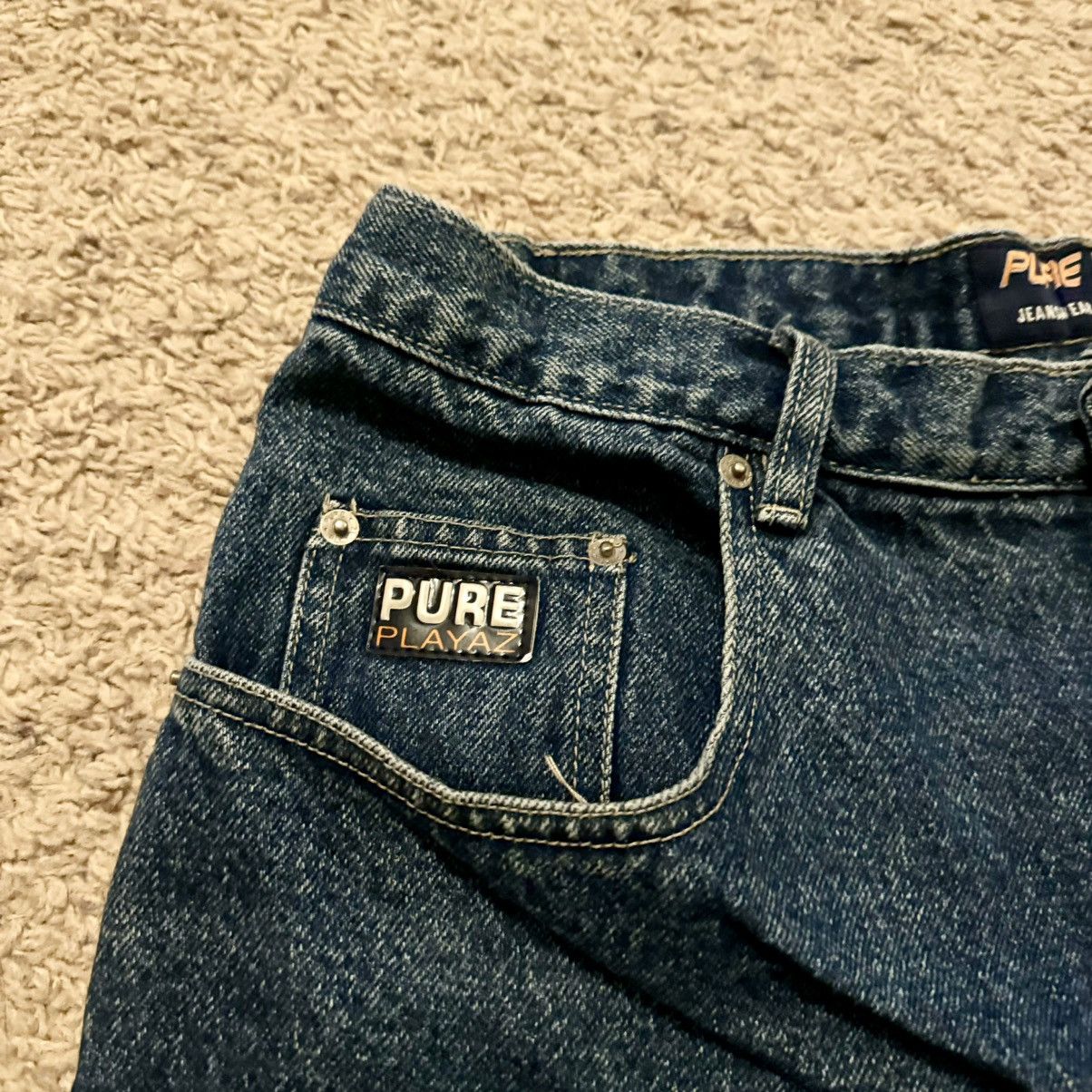 Vintage VINTAGE PURE PLAYAZ BAGGY JEAN SHORTS! Size US 36 / EU 52 - 4 Thumbnail