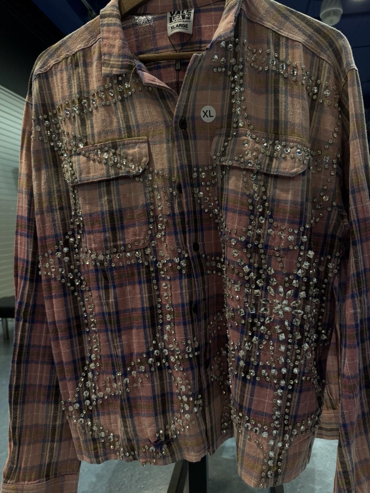 Vale Valley Dreams Crystal Stone Flannel Size (XL) New Pink Size US XL / EU 56 / 4 - 7 Thumbnail