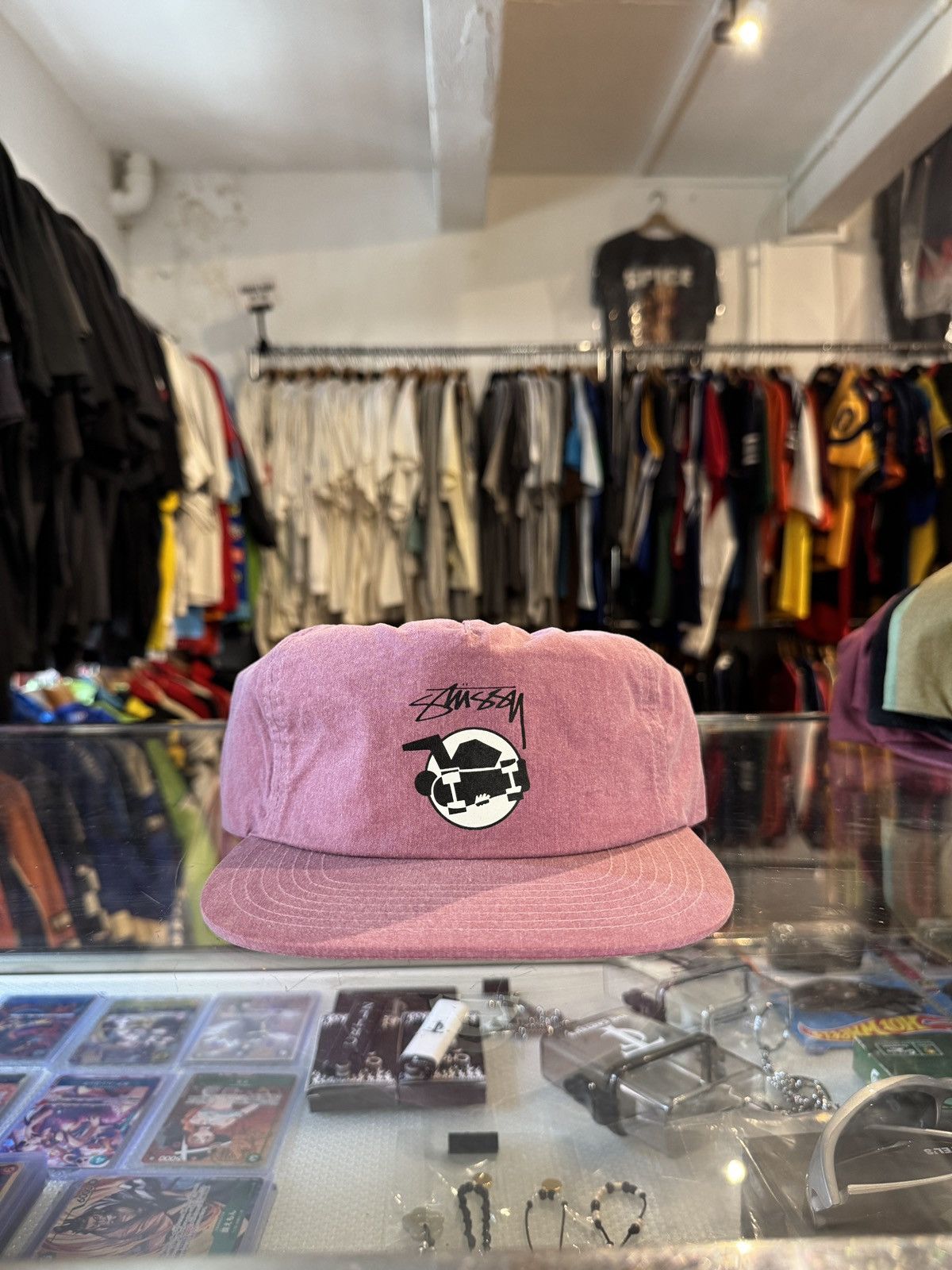 Ebbets Field Flannels × Stussy Stussy Ebbets Strapback Wool Hat