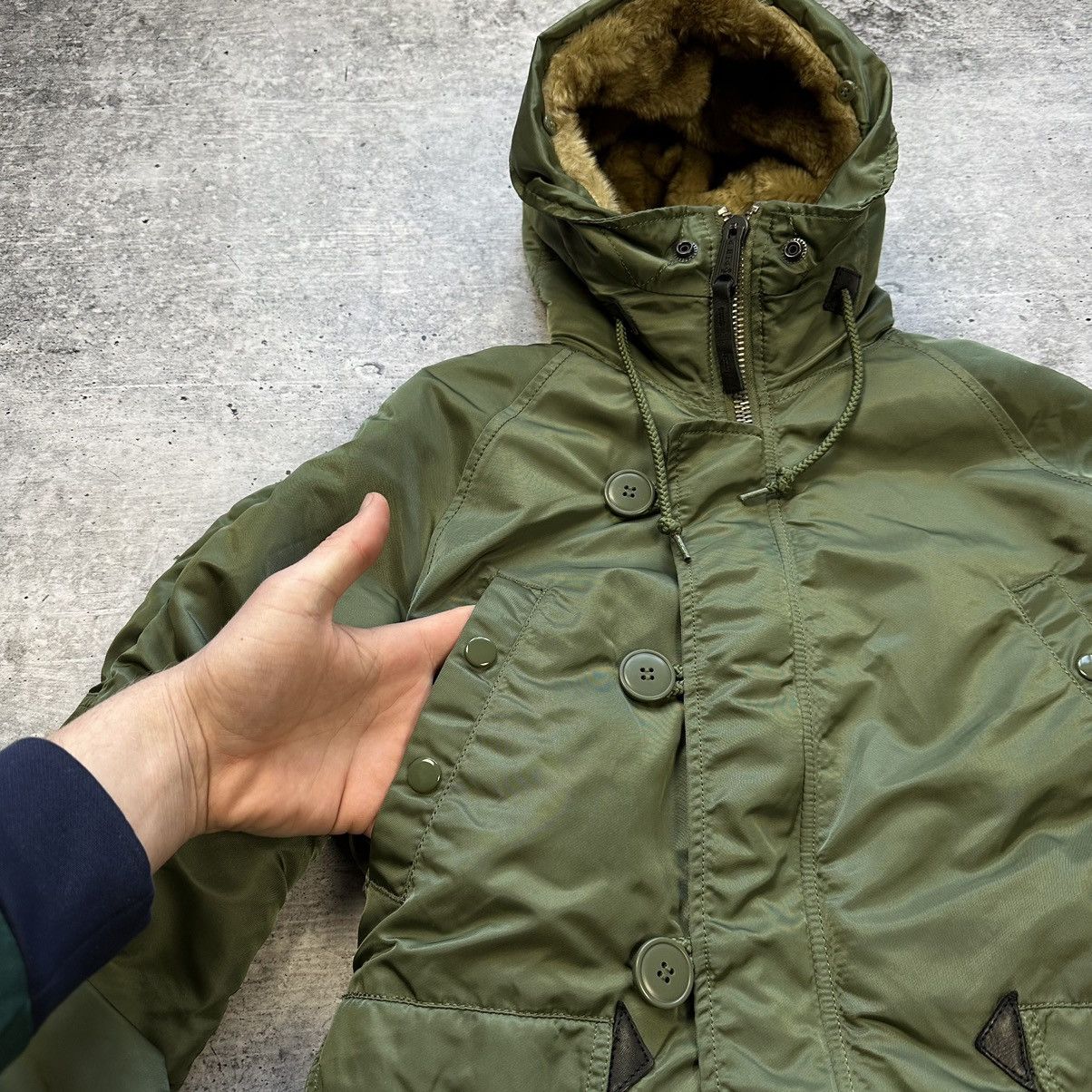Alpha Industries × Vintage Alpha Industries N3B VF 59 Parka Jacket Sage Green Size XS Size XS / US 0-2 / IT 36-38 - 7 Thumbnail