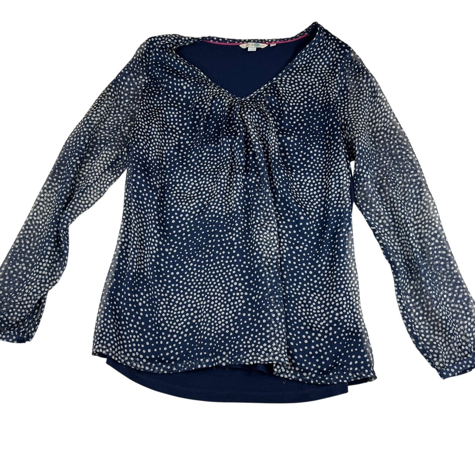 Boden Boden Aubrey Jersey Chiffon Blouse Top - Size 10 - Excellent Size L / US 10 / IT 46 - 1 Thumbnail