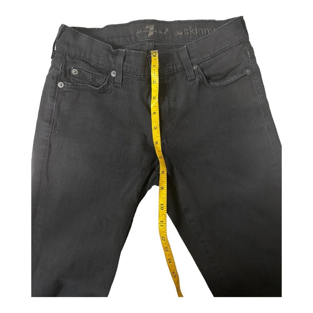 7 For All Mankind 7 For All Mankind l The Skinny Black Jeans Size 26 Size 26" / US 2 / IT 38 - 6 Thumbnail