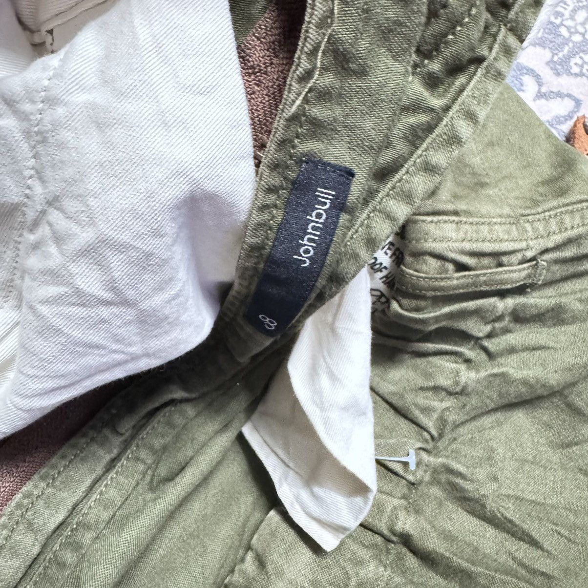 Johnbull Johnbull Olive Green Army Cargo Skirt Size 36" / US 14 / IT 50 - 14 Thumbnail