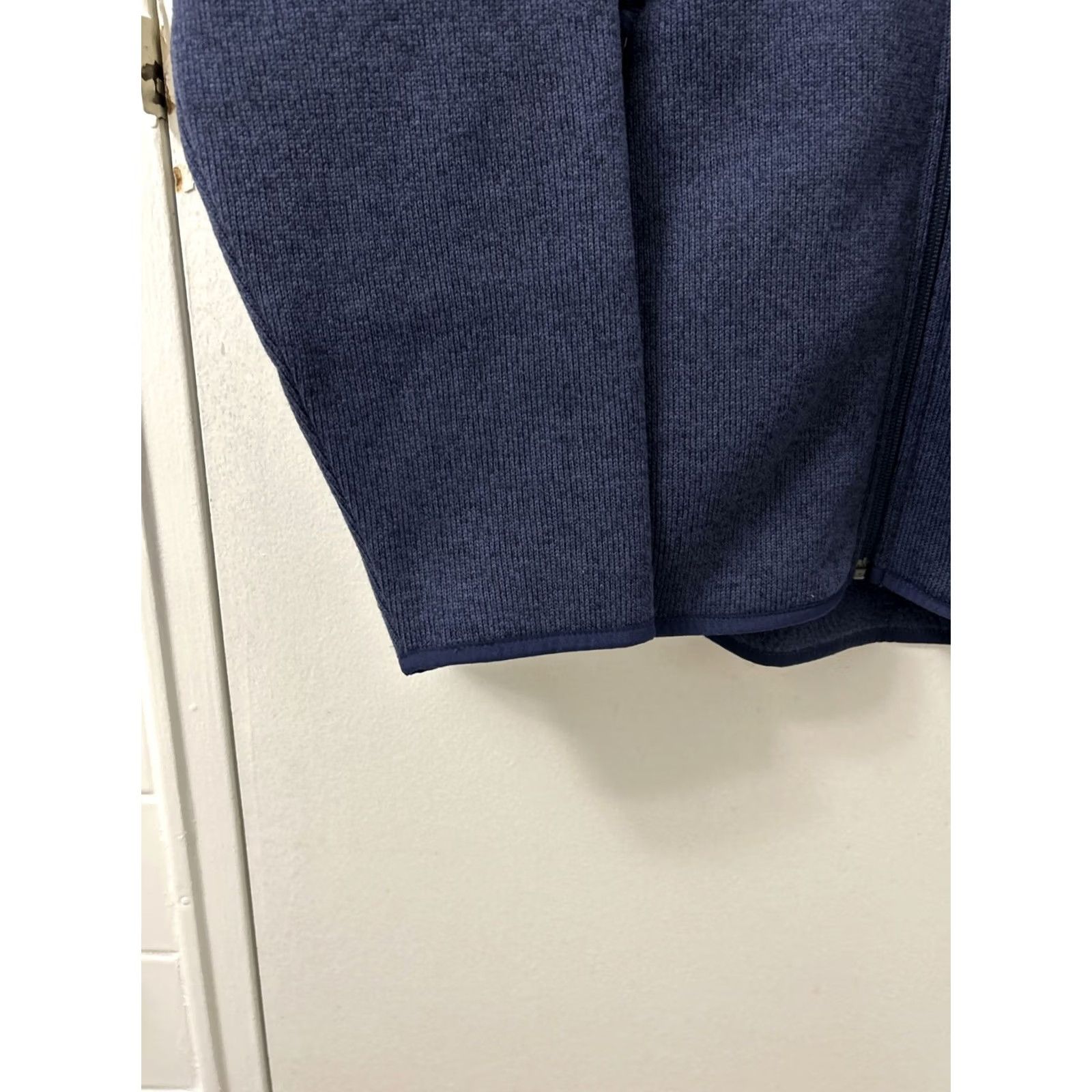 Vintage LL Bean Sweater Fleece Jacket Womens XL Navy Blue Full Zip Coat Womens XL Navy Blue Full Zip Jacket Size XL / US 12-14 / IT 48-50 - 6 Thumbnail