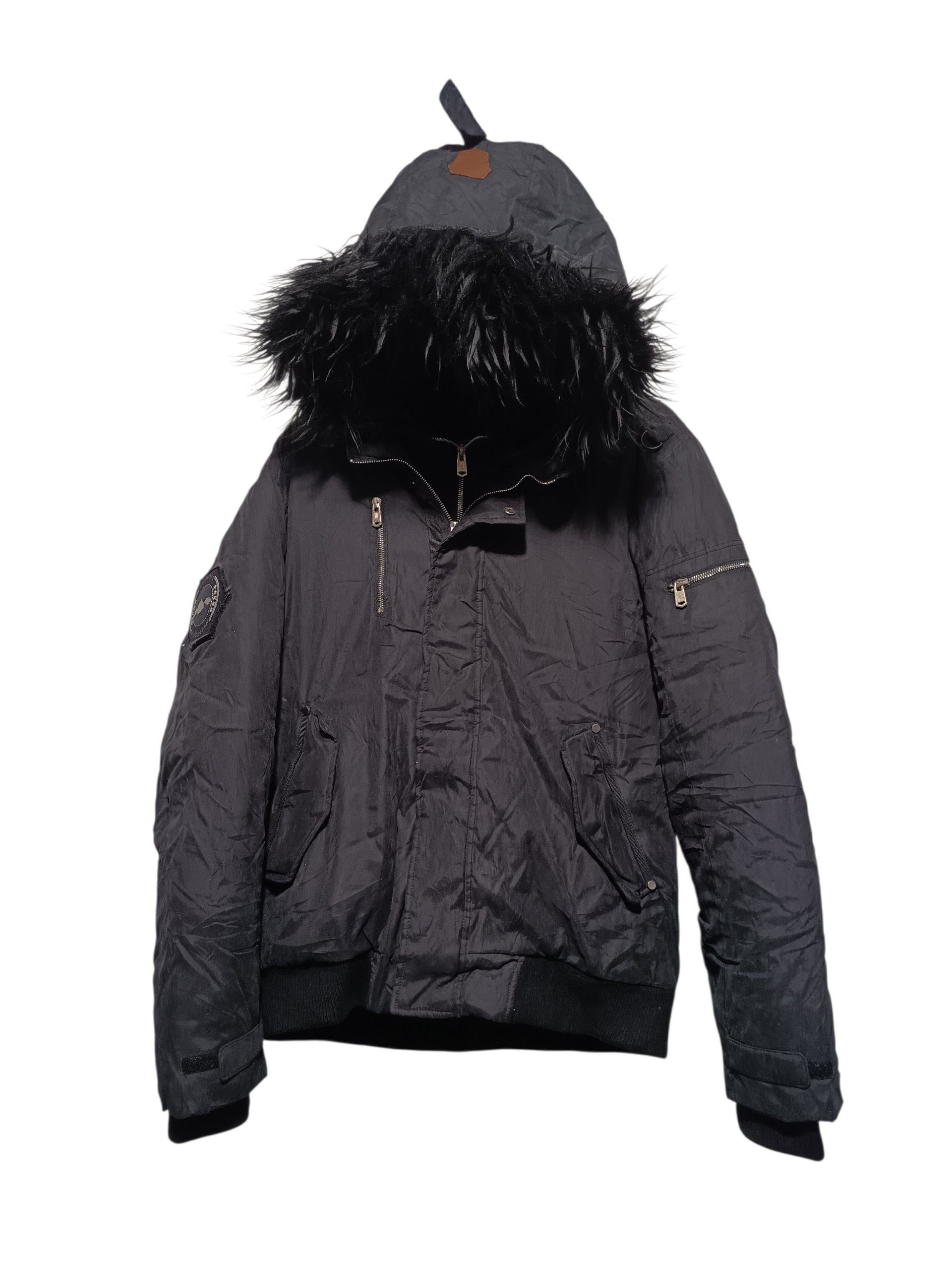 Japanese Brand Midas Detachable Fur and Hood Double Zip Puffer