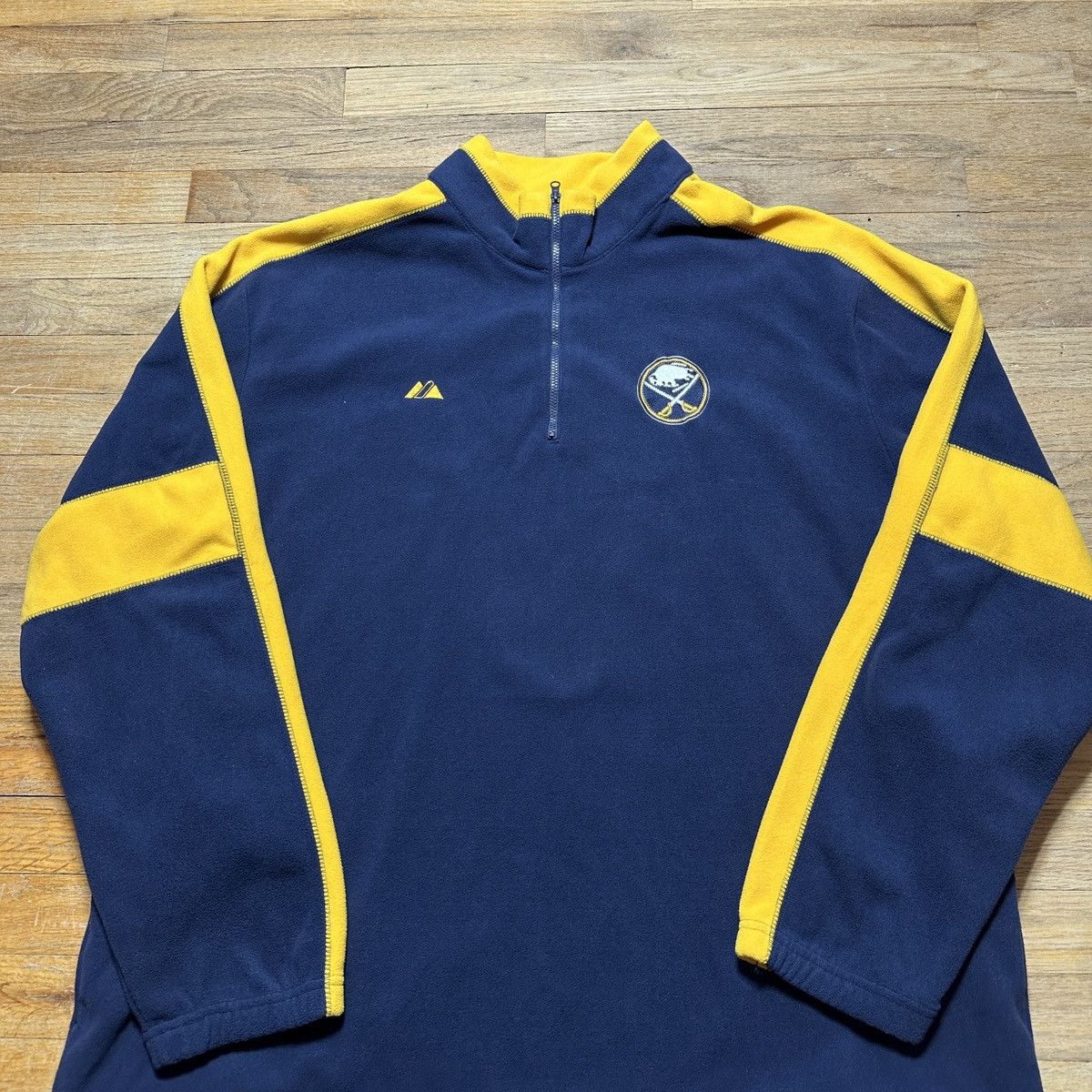 Majestic × NHL Buffalo Sabres fleece sweatshirt Size US XXL / EU 58 / 5 - 3 Thumbnail