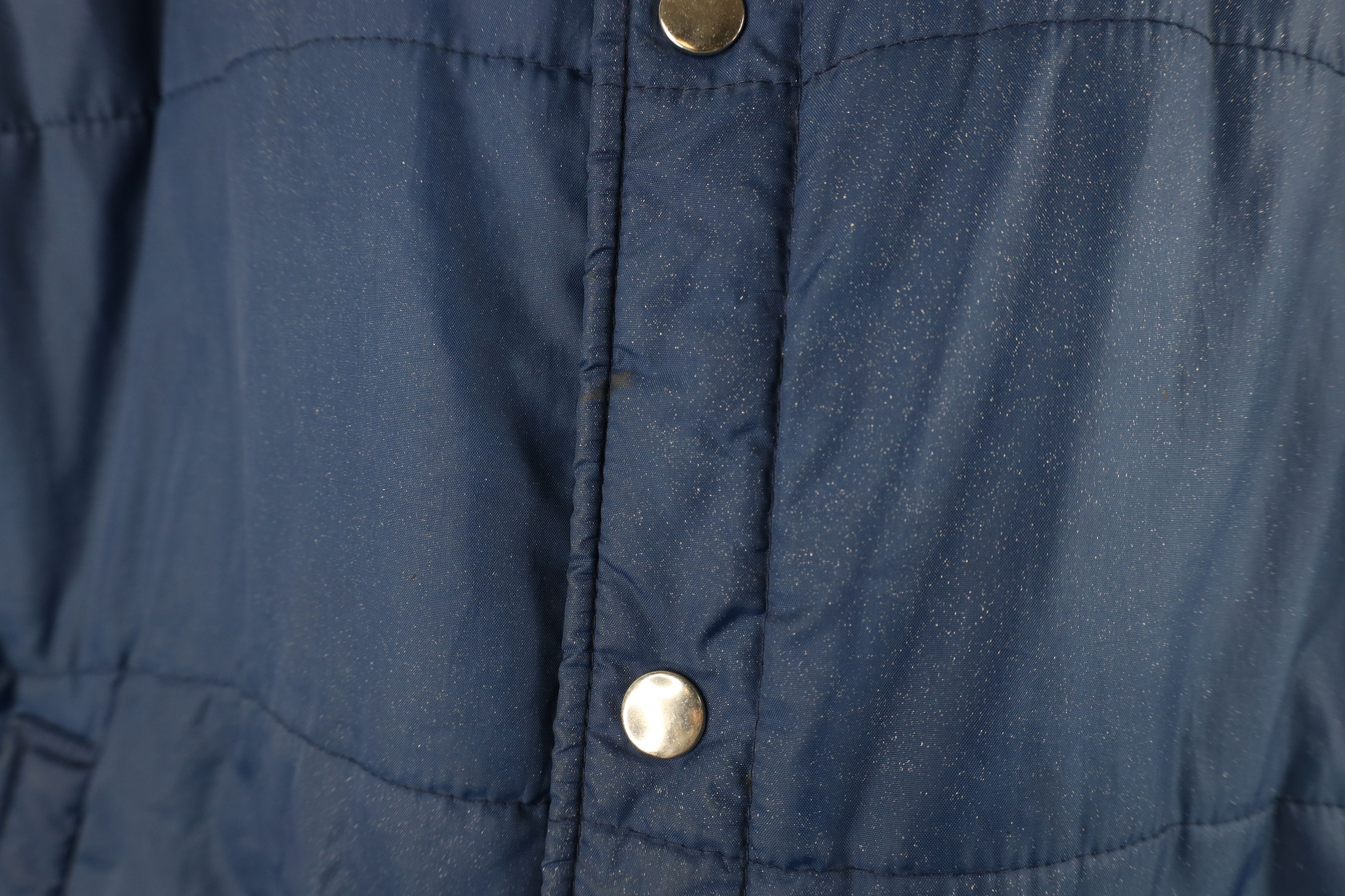 Vintage Vintage 70s Streetwear Full Button Puffer Vest Jacket Blue Size US XL / EU 56 / 4 - 9 Thumbnail