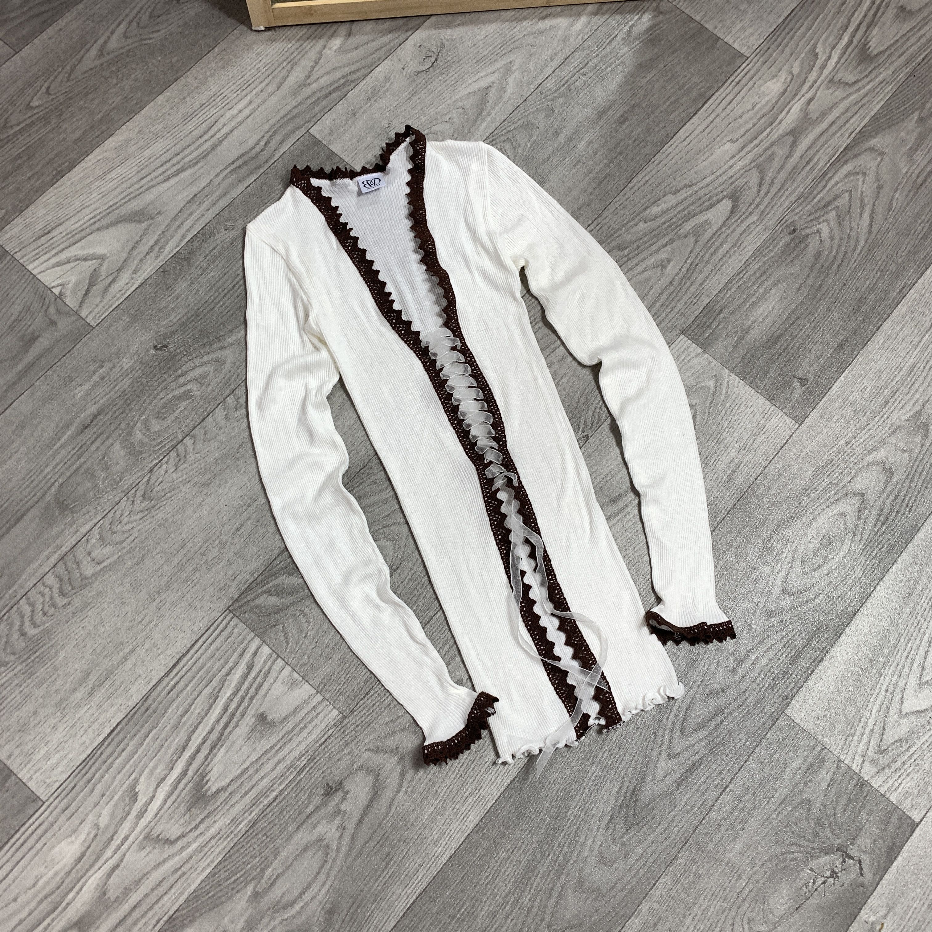 Vintage Vintage Grunge Women's Avantagarde Lace Longsleeve Blouse S Size S / US 4 / IT 40 - 3 Thumbnail
