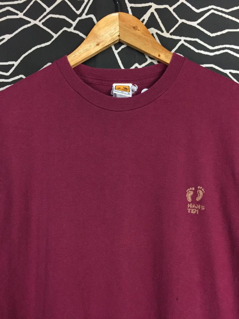 Hang Ten Vtg 80s 90s Hang Ten Classic Surf Big Logo Single Stitch Tee Size US M / EU 48-50 / 2 - 7 Thumbnail