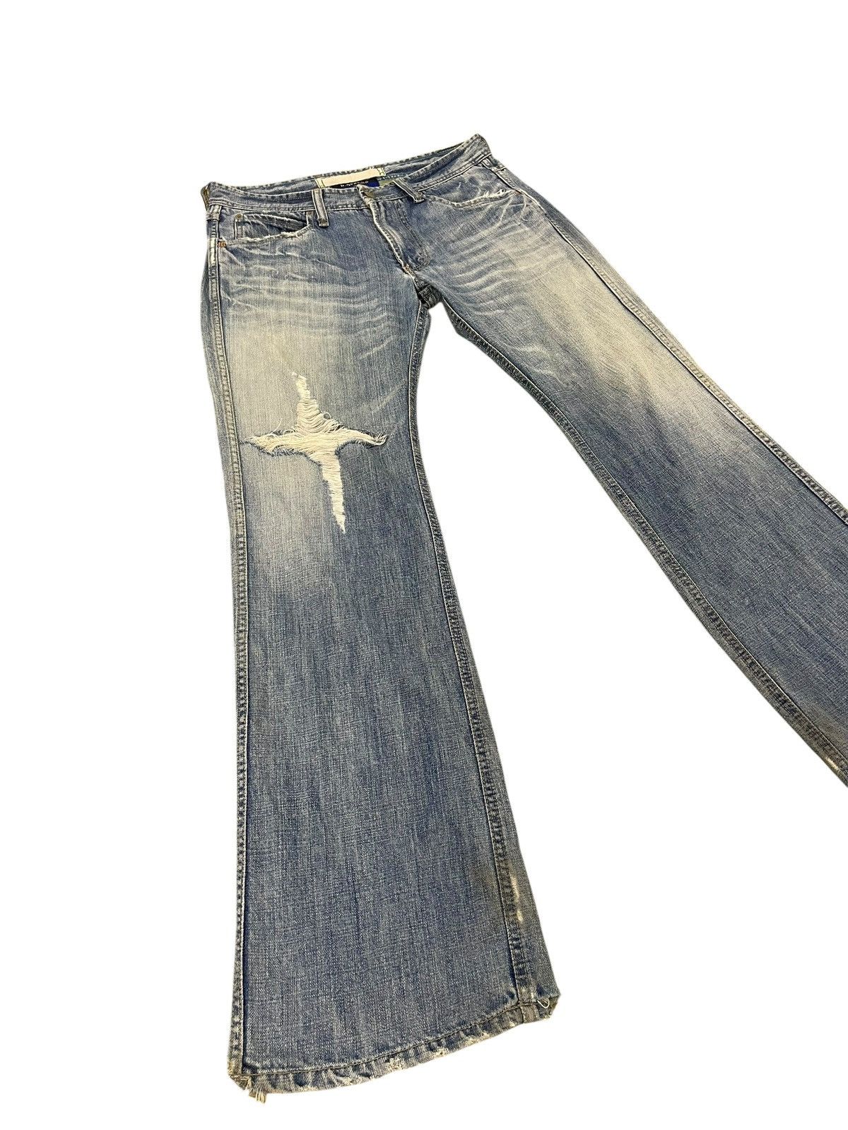 Paul Smith Flare Jeans R Newbold Paul Smith Faded Distres Boot Cut 1🟦9 Size US 32 / EU 48 - 1 Thumbnail