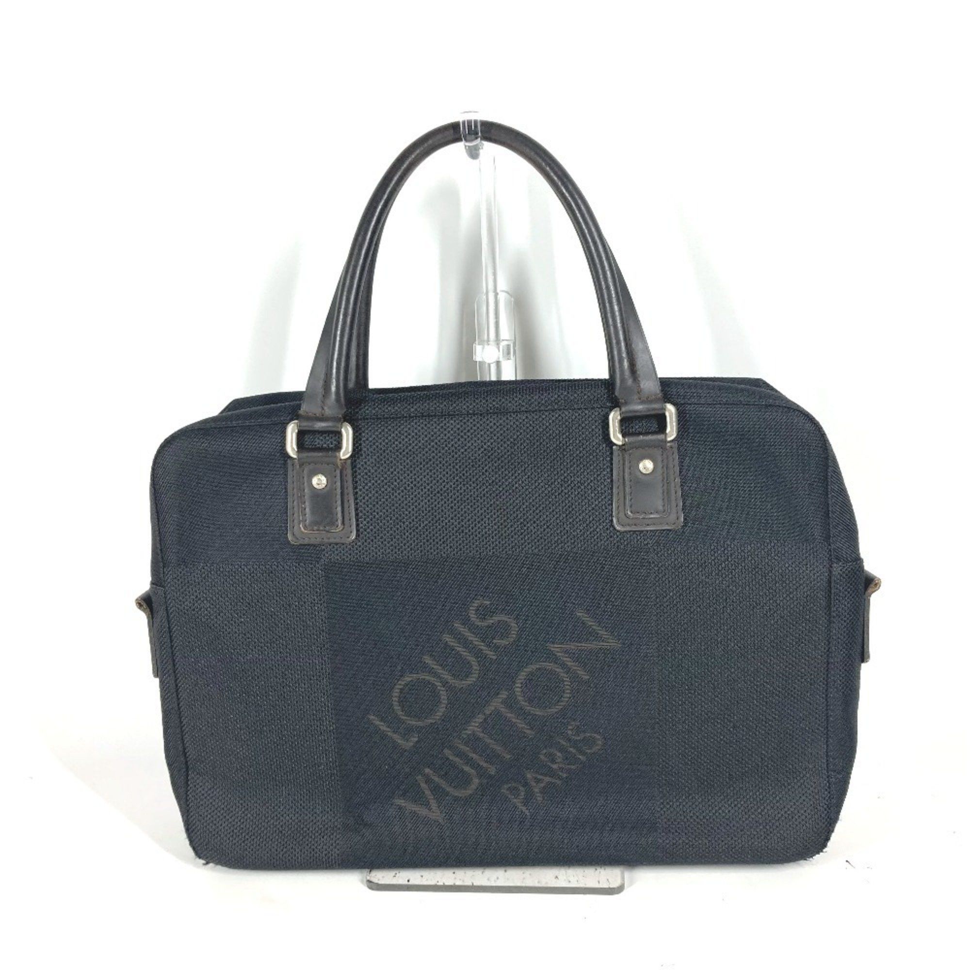 Louis Vuitton M93082 Damier Geant Yak Document Bag Tote Briefcase Handbag Business Canvas Men's Black