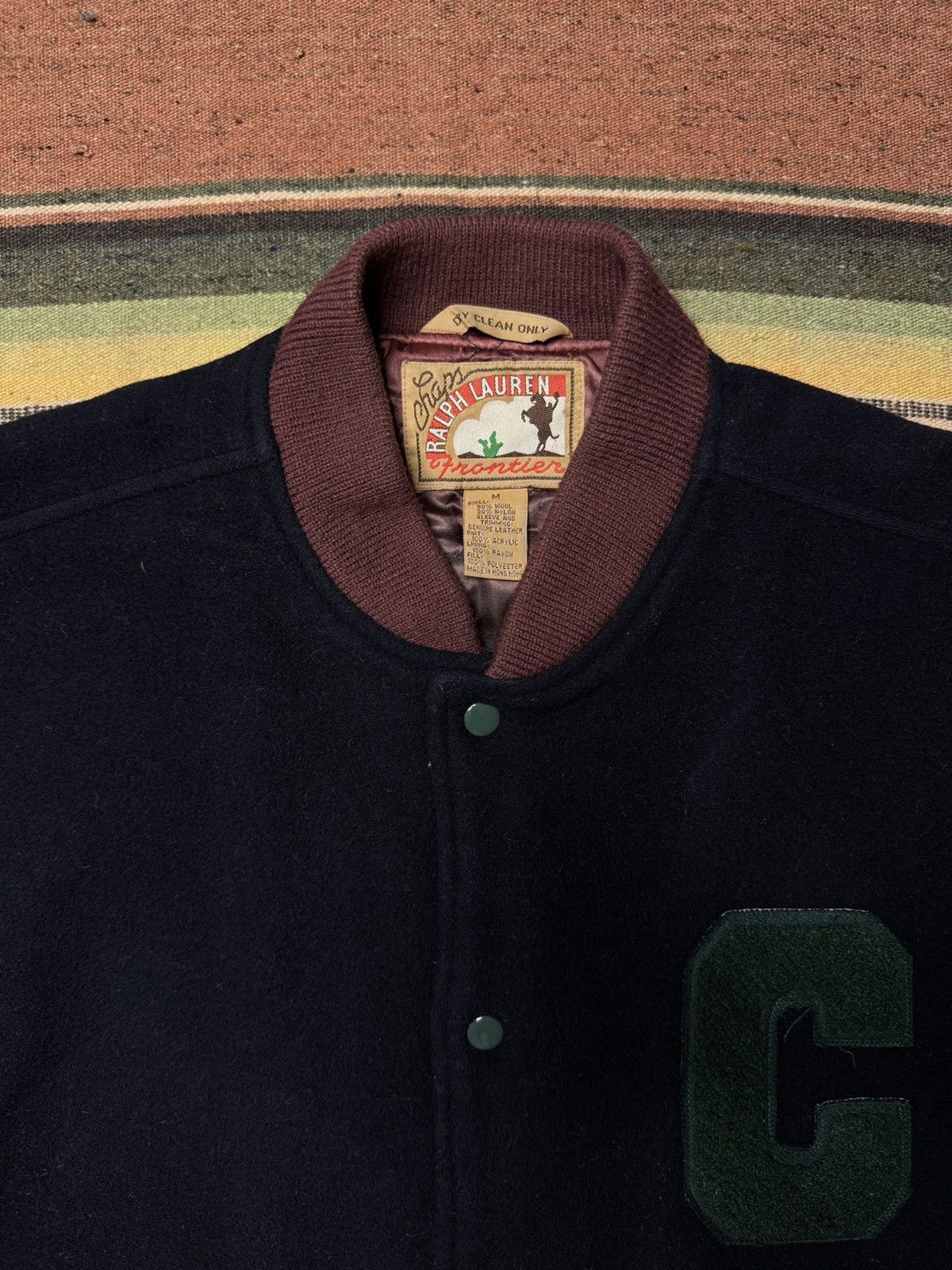 Chaps Ralph Lauren × Polo Ralph Lauren × Vintage Vintage CHAPS Ralph Lauren Frontier Western Varsity Jacket Size US M / EU 48-50 / 2 - 5 Thumbnail
