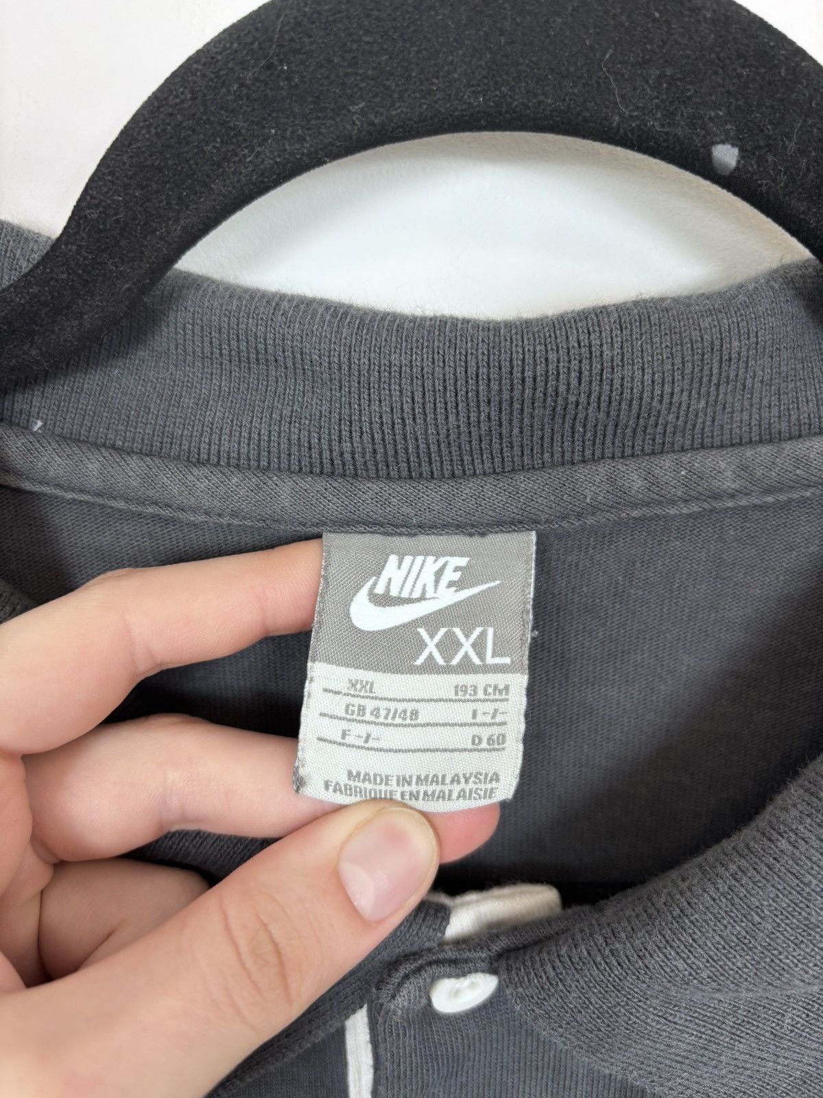 Nike Vintage Nike Y2K Seoul Embroidered Big Logo Rugby Polo Shirt Size US XXL / EU 58 / 5 - 12 Thumbnail