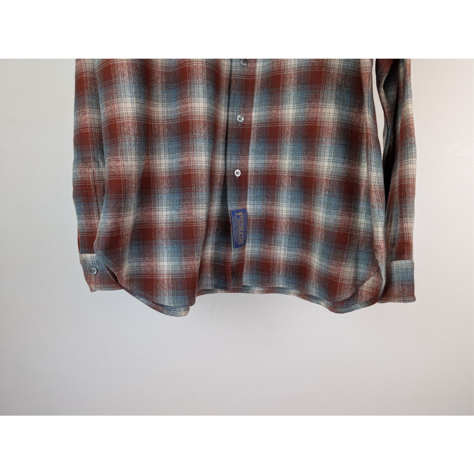 Maison Margiela × Pendleton o1rshd1 Pendleton Checked Wool Button up Shirt in Rust Size US S / EU 44-46 / 1 - 4 Thumbnail