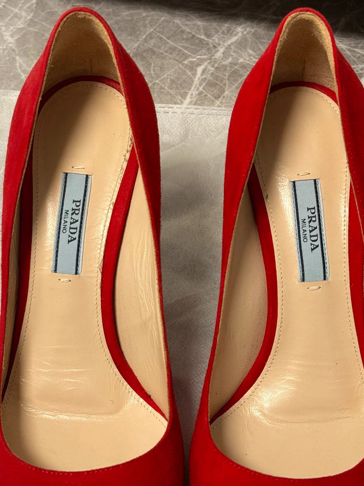 Prada Prada Red Heels K6 Size US 7.5 / IT 37.5 - 7 Thumbnail