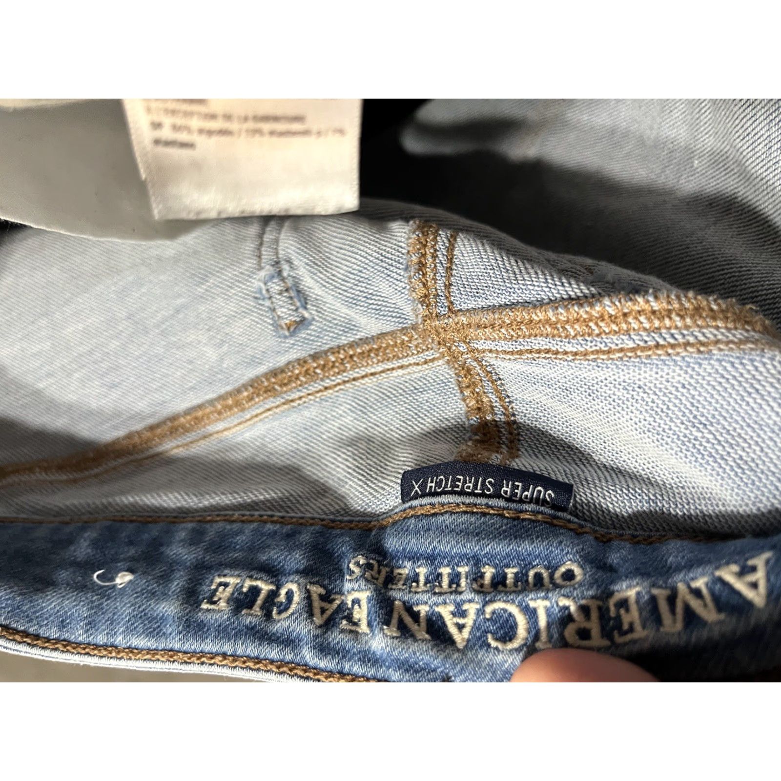 American Eagle Outfitters American Eagle Blue Super Stretch Low Rise Jegging Pants 8 Regular Solid Jeans Womens Vintage or 8 Regular Blue Jegging Stretch Denim Size 30" / US 8 / IT 44 - 5 Thumbnail
