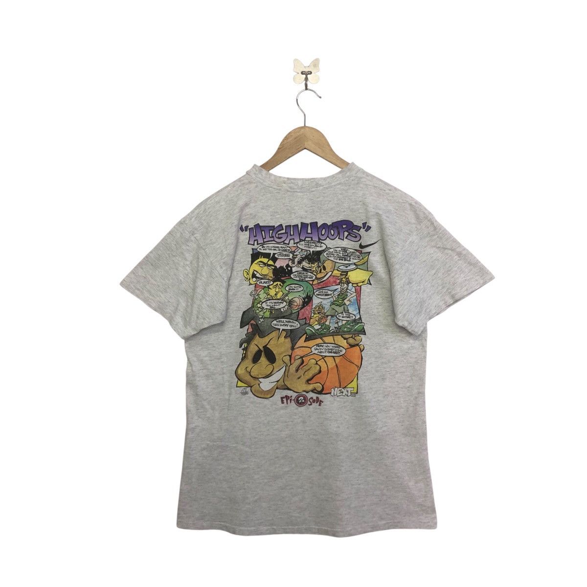 Nike VINTAGE NIKE KRASHKREW HIGHHOOPS BASKETBALL TSHIRT Size US M / EU 48-50 / 2 - 2 Thumbnail