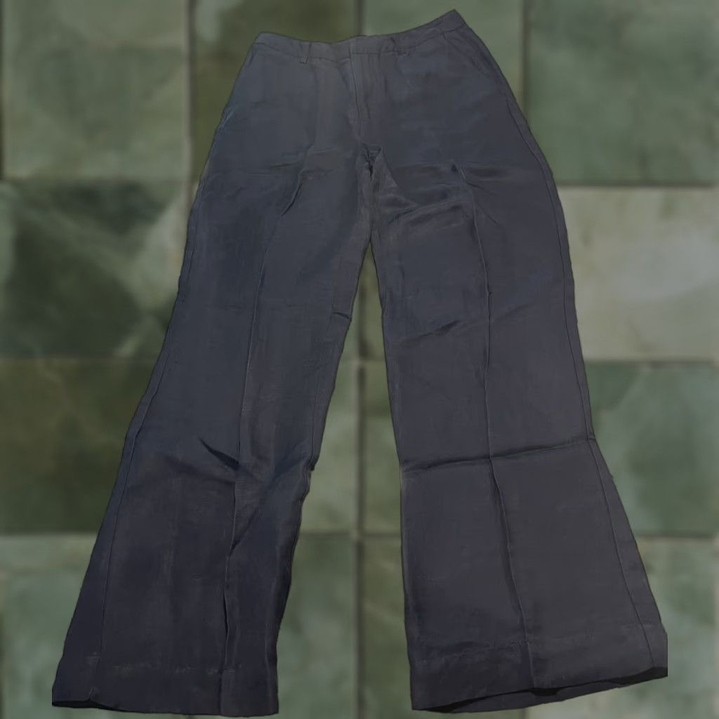 Scotch & Soda Scotch and Soda Edie Wide Leg Navy Trousers Size 26 Size 26" / US 2 / IT 38 - 1 Thumbnail