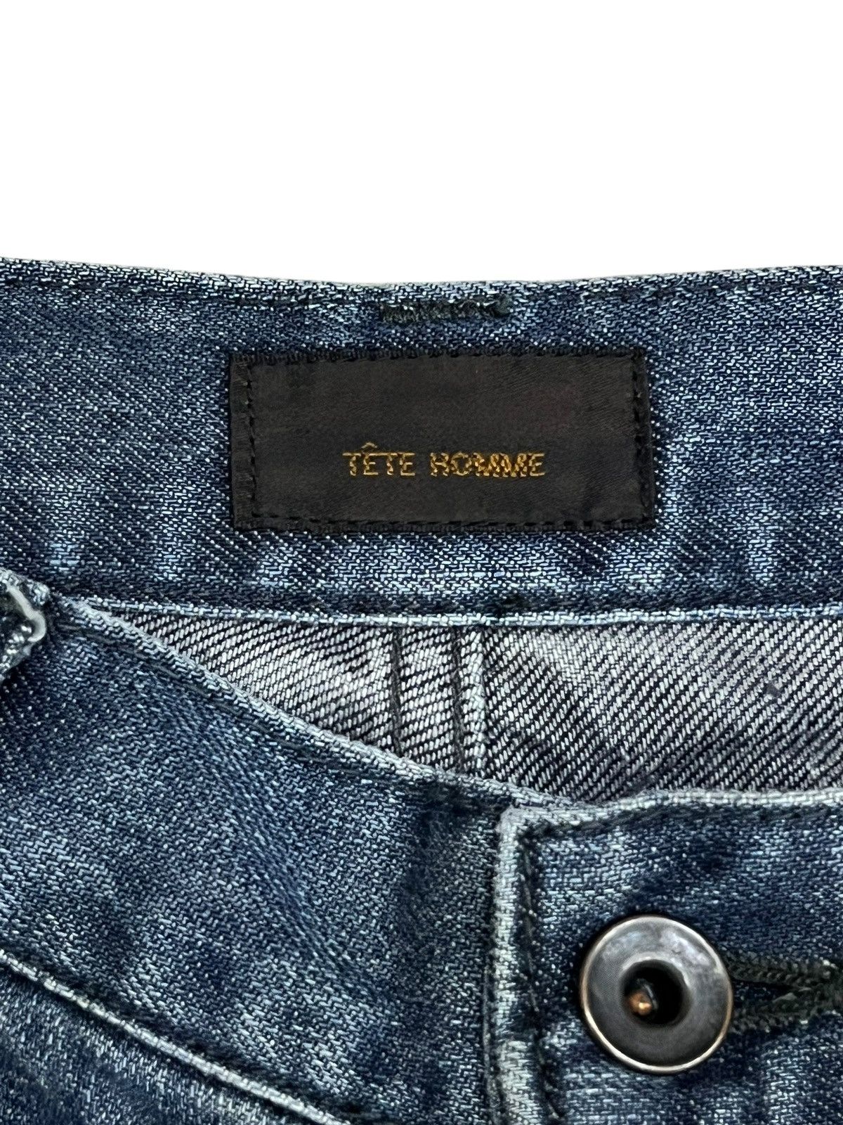 Tete Homme 🔥Archive Tête Homme Distressed Bootcut Flare Japanese Denim Size US 30 / EU 46 - 8 Thumbnail