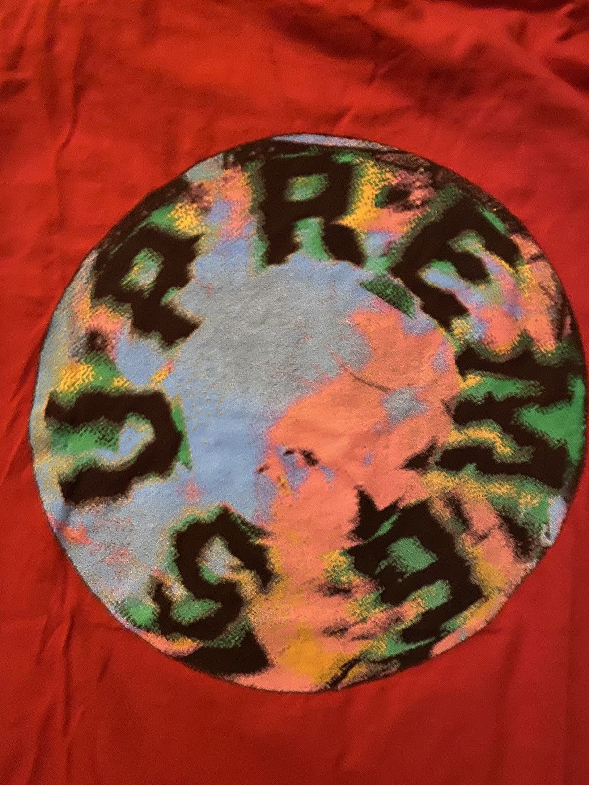 Supreme Supreme Marble Tee Red Size US M / EU 48-50 / 2 - 5 Thumbnail