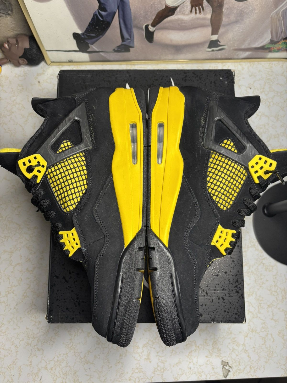 Jordan Brand Jordan Retro 4 ‘Thunder’ Size US 12 / EU 45 - 3 Thumbnail
