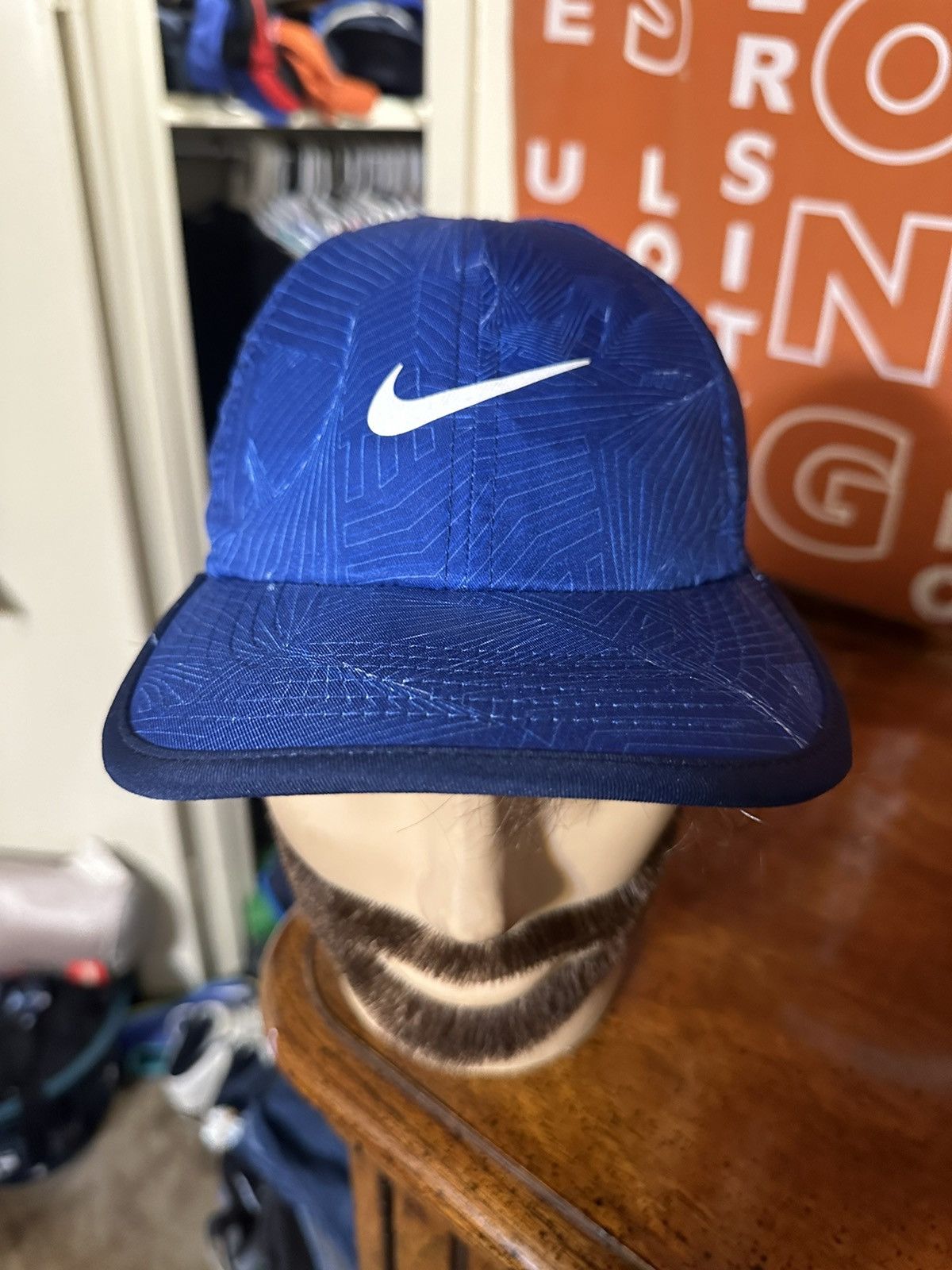Nike × Vintage Vintage Nike sportswear lightweight “triple blue” hat Size ONE SIZE - 2 Thumbnail