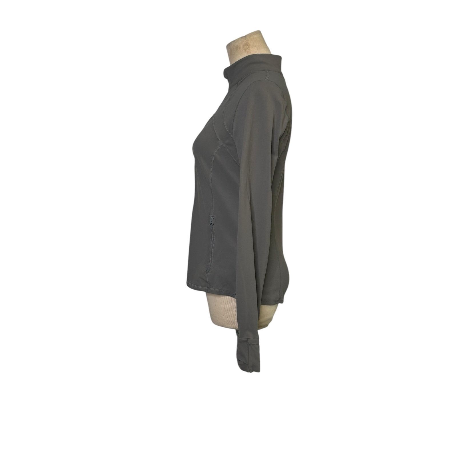 Shein Shein gray long sleeves full zip athletic jacket size Large Size S / US 4 / IT 40 - 6 Thumbnail