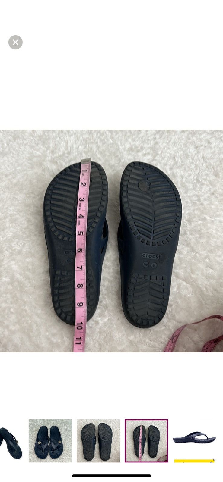 Crocs Crocs cardi II navy blue flip flops size 9 Size US 9 / IT 39 - 3 Thumbnail