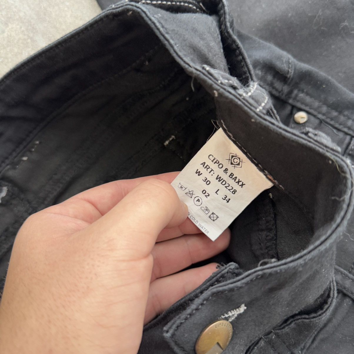 20471120 × Japanese Brand Avant Garde Vintage Y2K Black Gothic Jeans Size 30" / US 8 / IT 44 - 15 Thumbnail