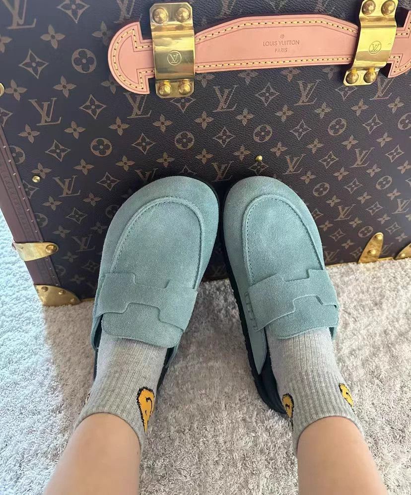Hermes HERMES Go Seafoam Green Calfskin Mules Size 37 98 Size US 6.5 / IT 36.5 - 6 Thumbnail