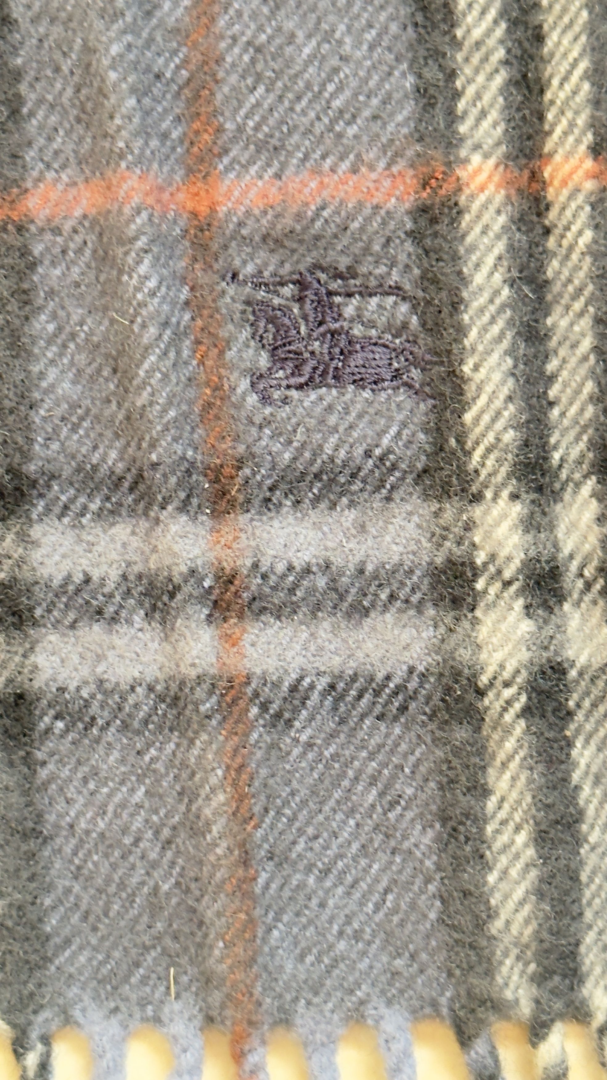 Burberry 🔥 unisex Burberry novacheck blue scarfs wool vintage Size ONE SIZE - 4 Thumbnail