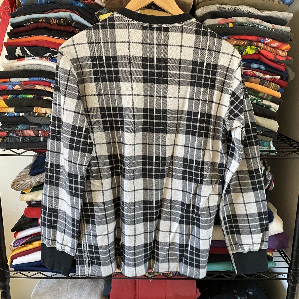 Supreme Supreme Tartain Plaid Henley Longsleeve T-Shirt White 2014 Size US M / EU 48-50 / 2 - 4 Thumbnail