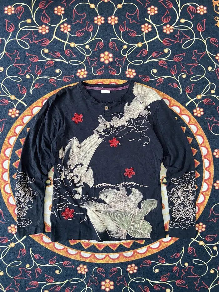 Japanese Brand SUKAJAN FISH KOI X JAPANESE BRAND Size US M / EU 48-50 / 2 - 1 Thumbnail