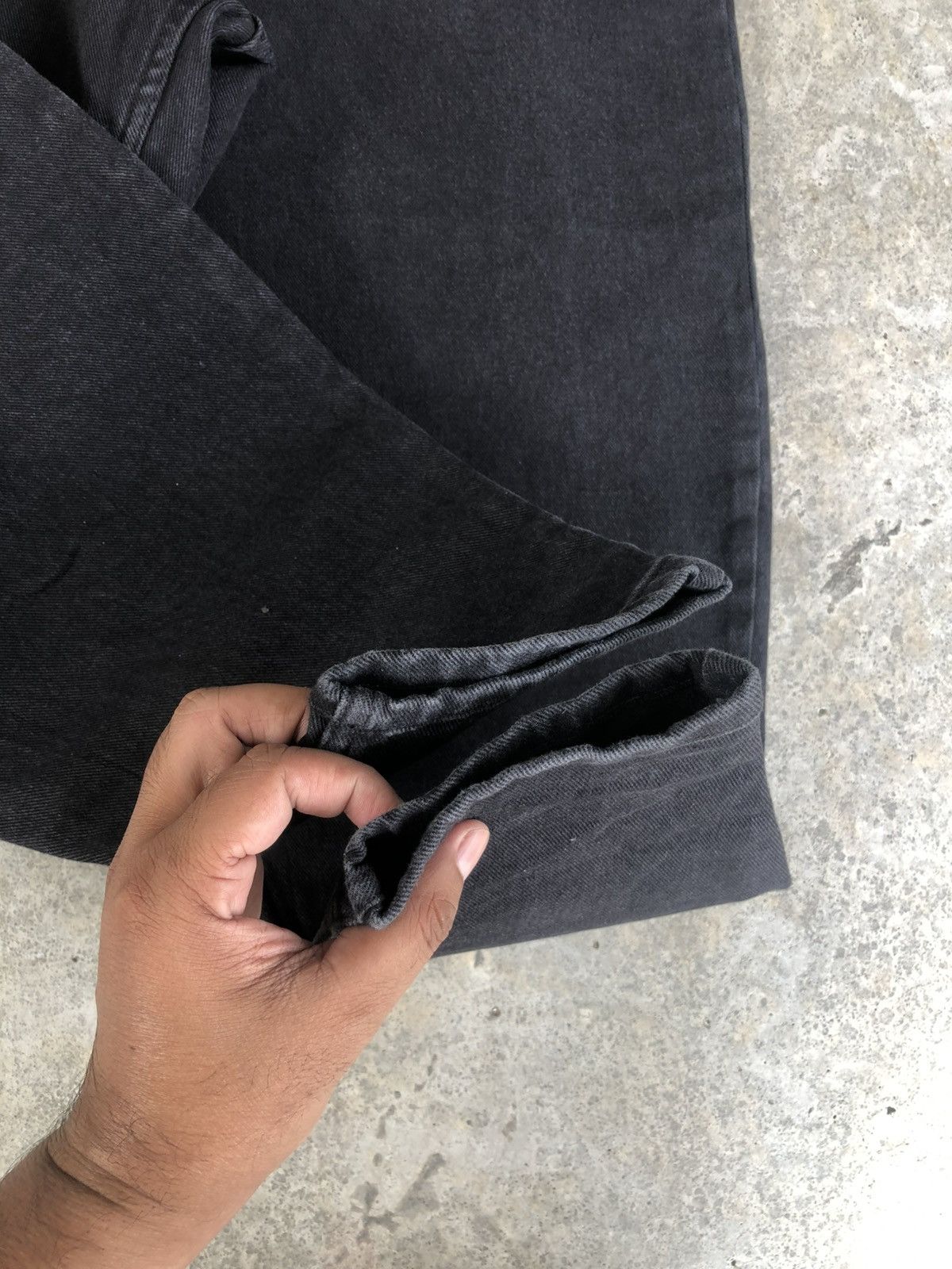 Japanese Brand Balloon Jean Gu and beautiful people baggy jean crotch pants Size US 27 - 13 Thumbnail