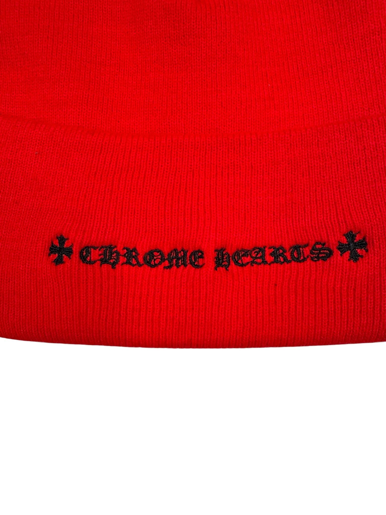 Chrome Hearts Chrome Hearts x The Rolling Stones Red Beanie Size ONE SIZE - 3 Thumbnail