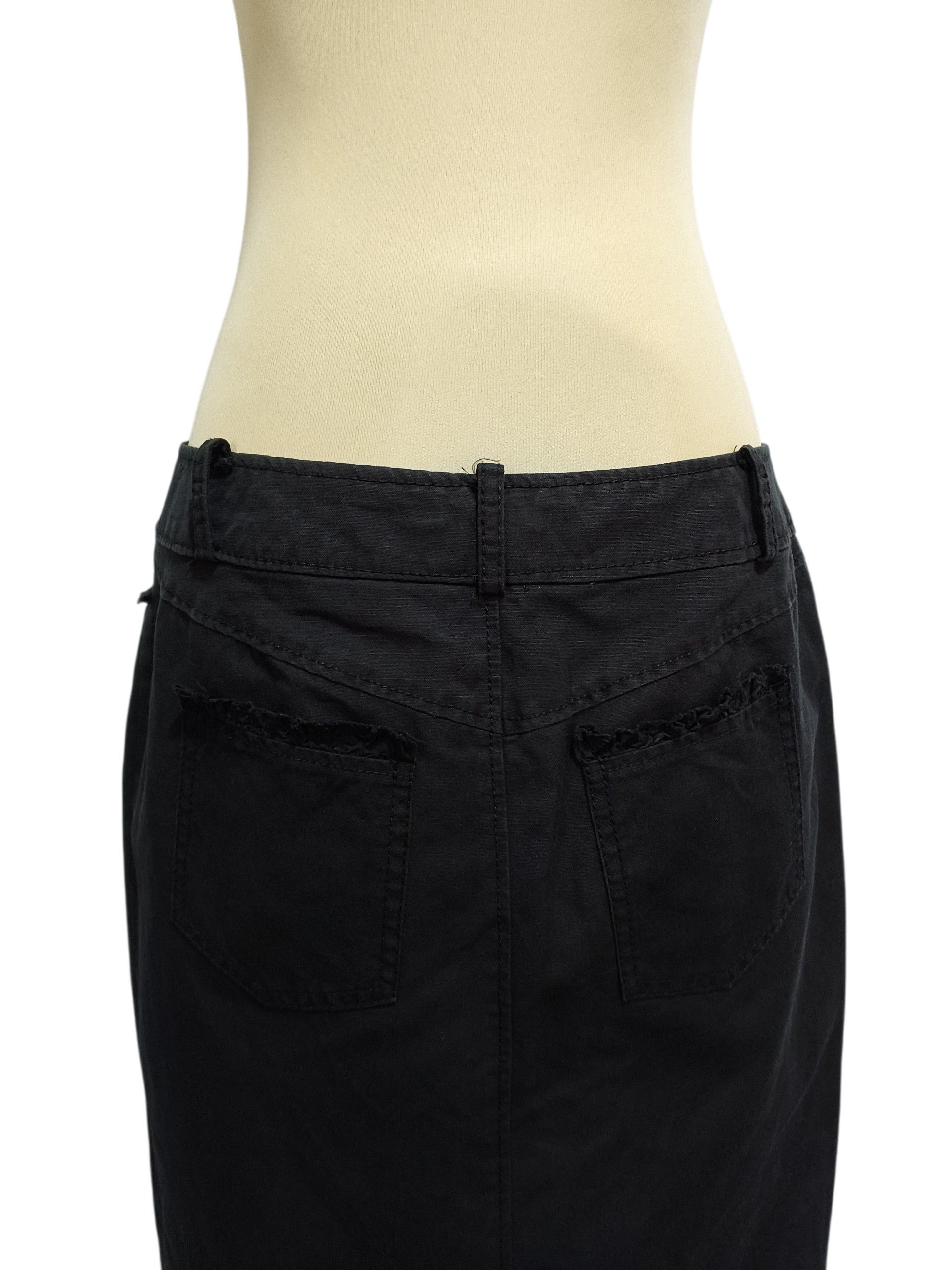 MAX&Co. Max&co Black midi skirt Size 32" / US 10 / IT 46 - 5 Thumbnail