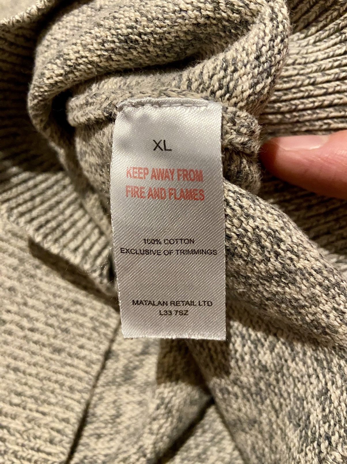 Designer Lincoln vintage knit cotton sweater Size US XL / EU 56 / 4 - 6 Thumbnail