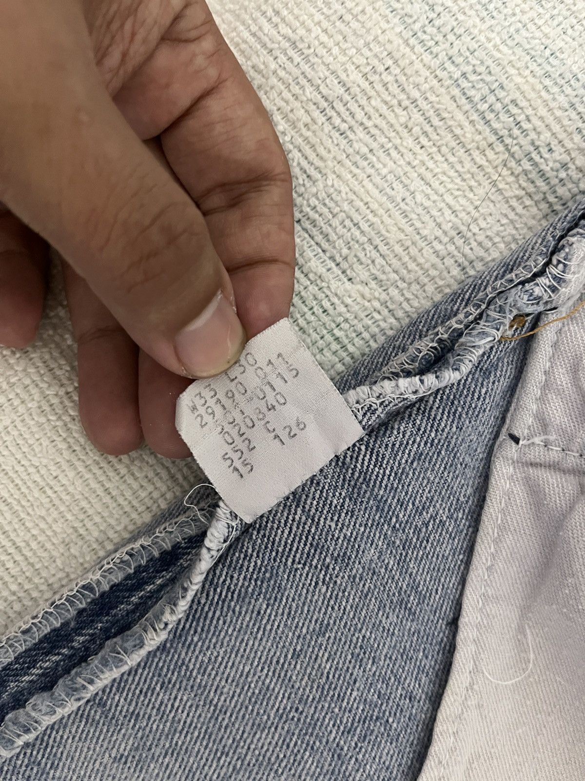 Levi's Vintage 80s Levis 501 Distressed Repaired Boro Size US 32 / EU 48 - 11 Thumbnail