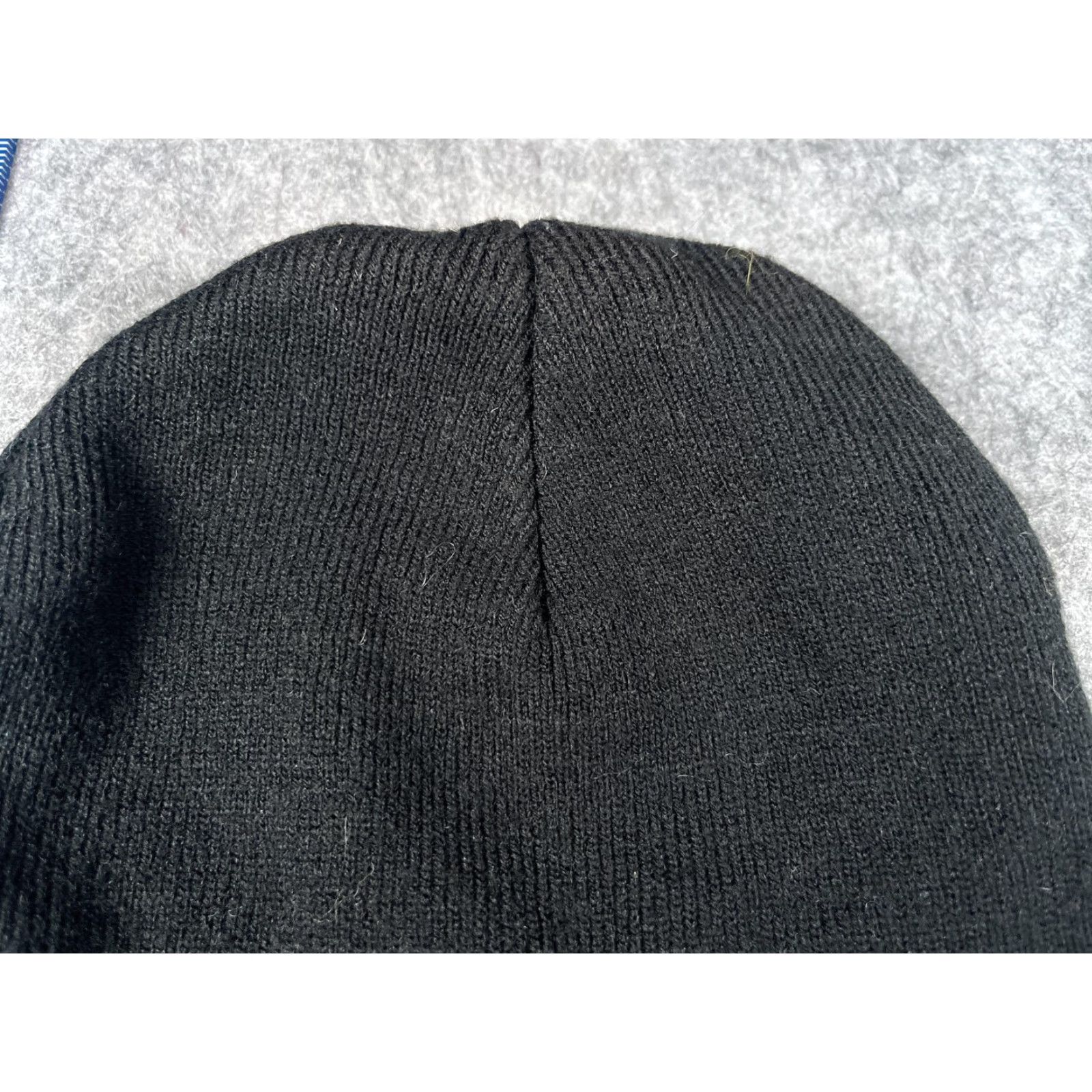 Vintage Hawke & Co Beanie Mens One Size Black Knit Cuffed Winter Logo Stretch Size ONE SIZE - 3 Thumbnail