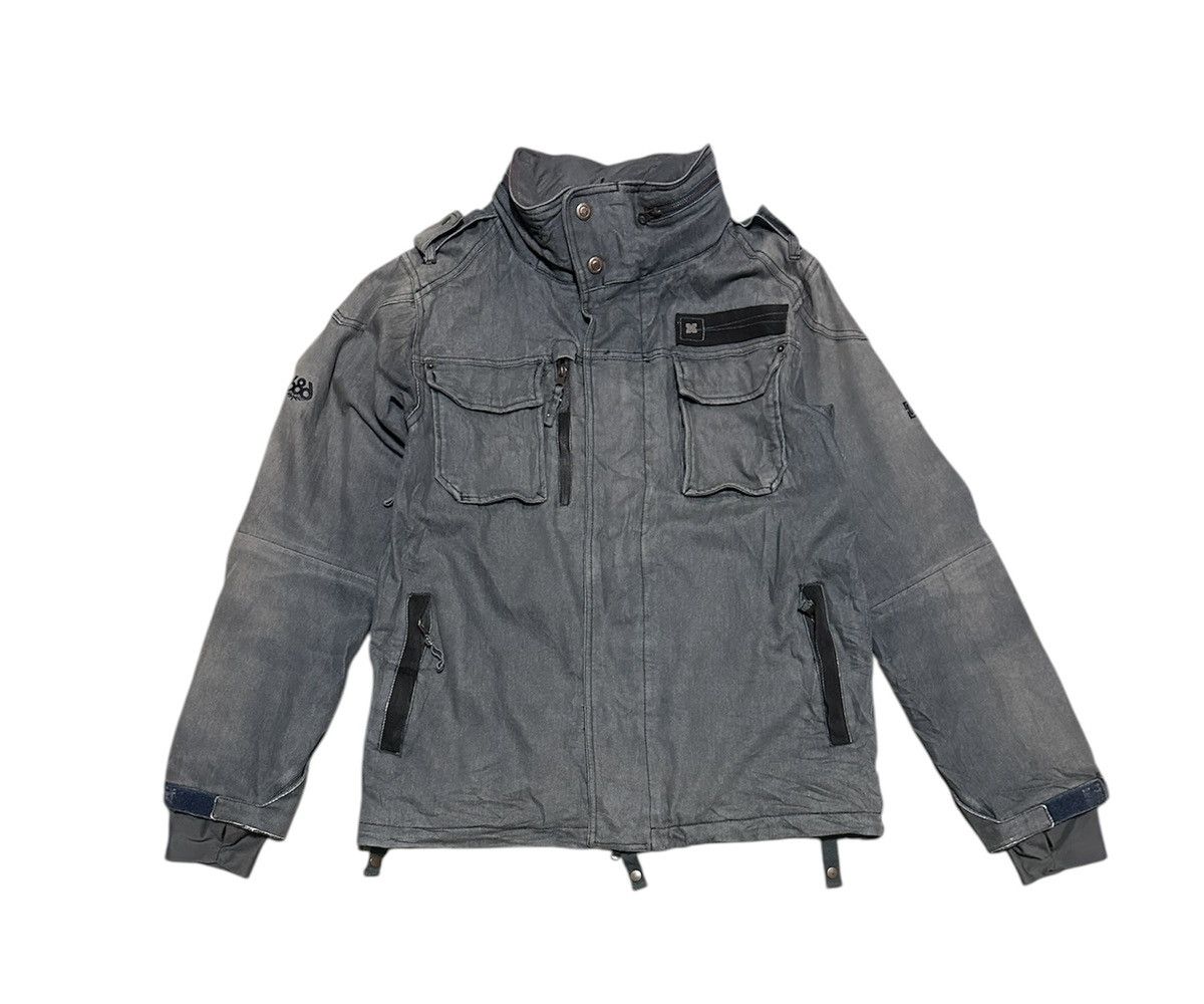 Japanese Brand Trashed Vintage 686 Jacket Zipper Ups Sun Faded Size US M / EU 48-50 / 2 - 1 Thumbnail